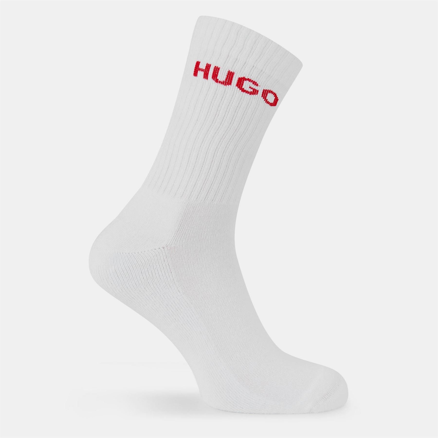 Hugo HUGO Ribbed Logo 6 Pack Crew Socks