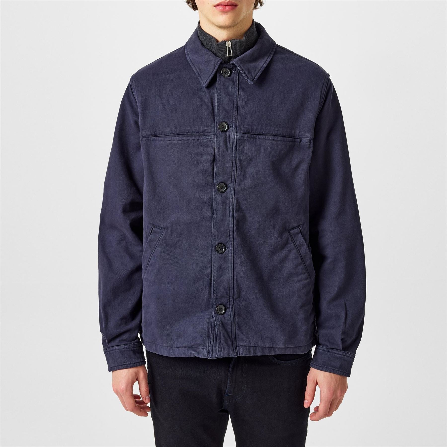 PS Paul Smith Moleskin Long Sleeve Harrington Jacket