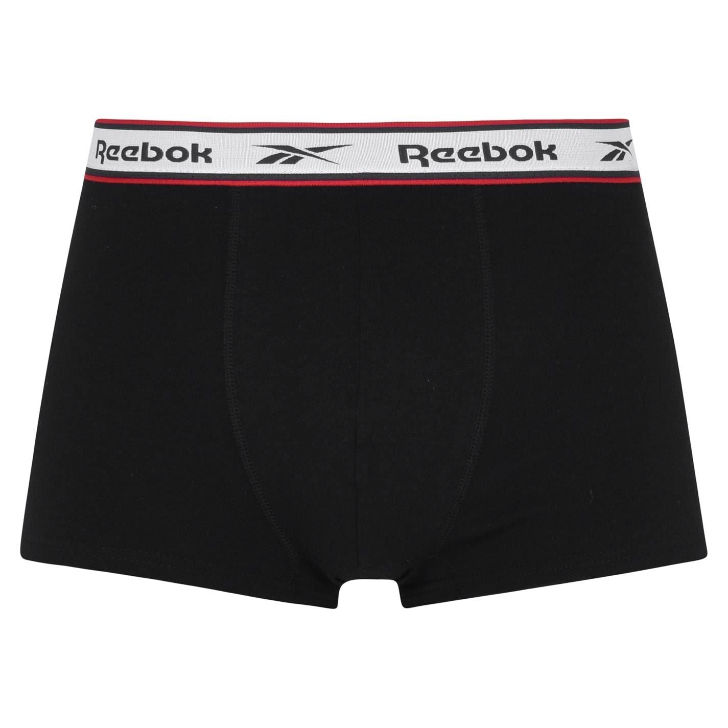 Reebok Mens 3 Pack Boxer Shorts Barlow