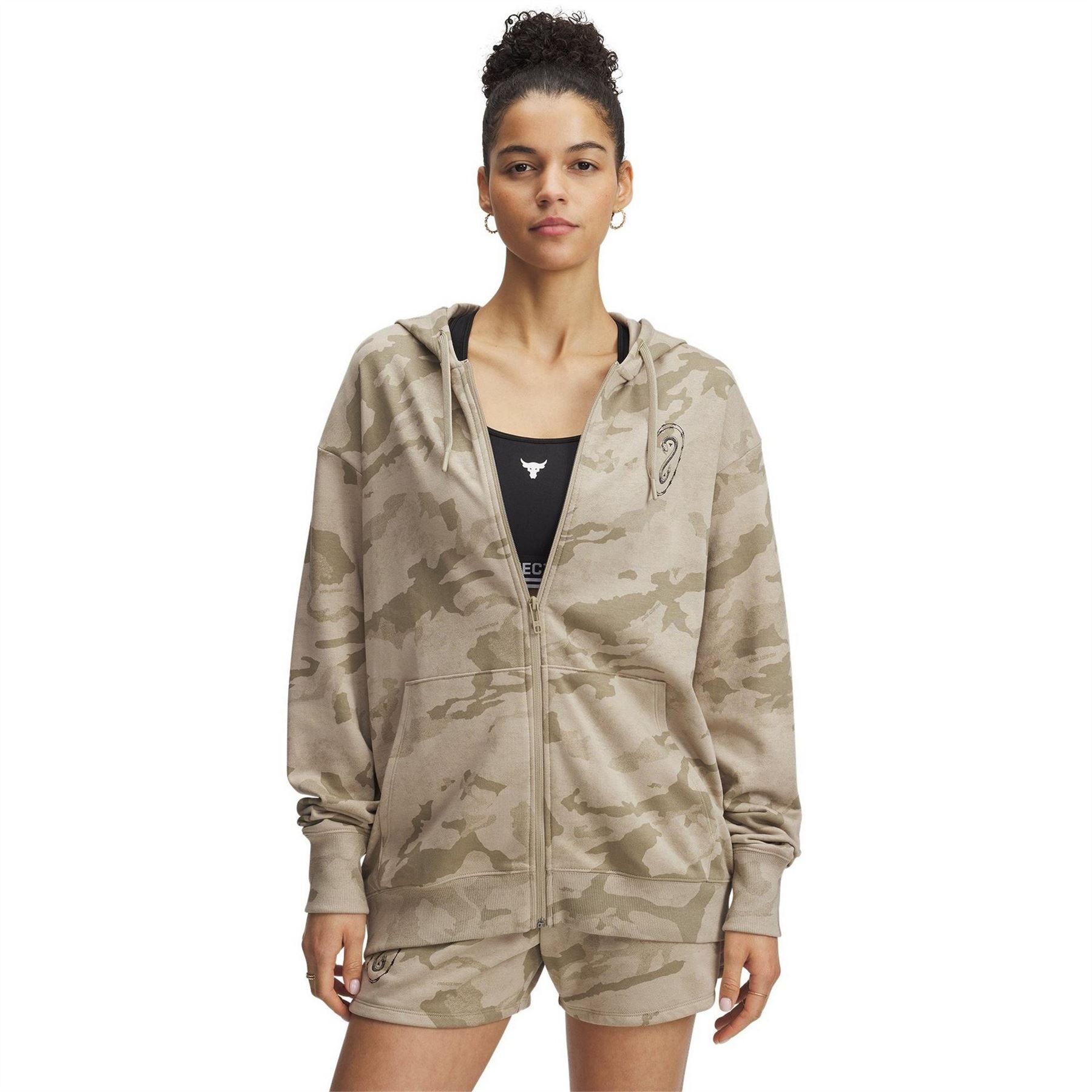 Under Armour Project Rock Terry Full Zip Performance Hoodie