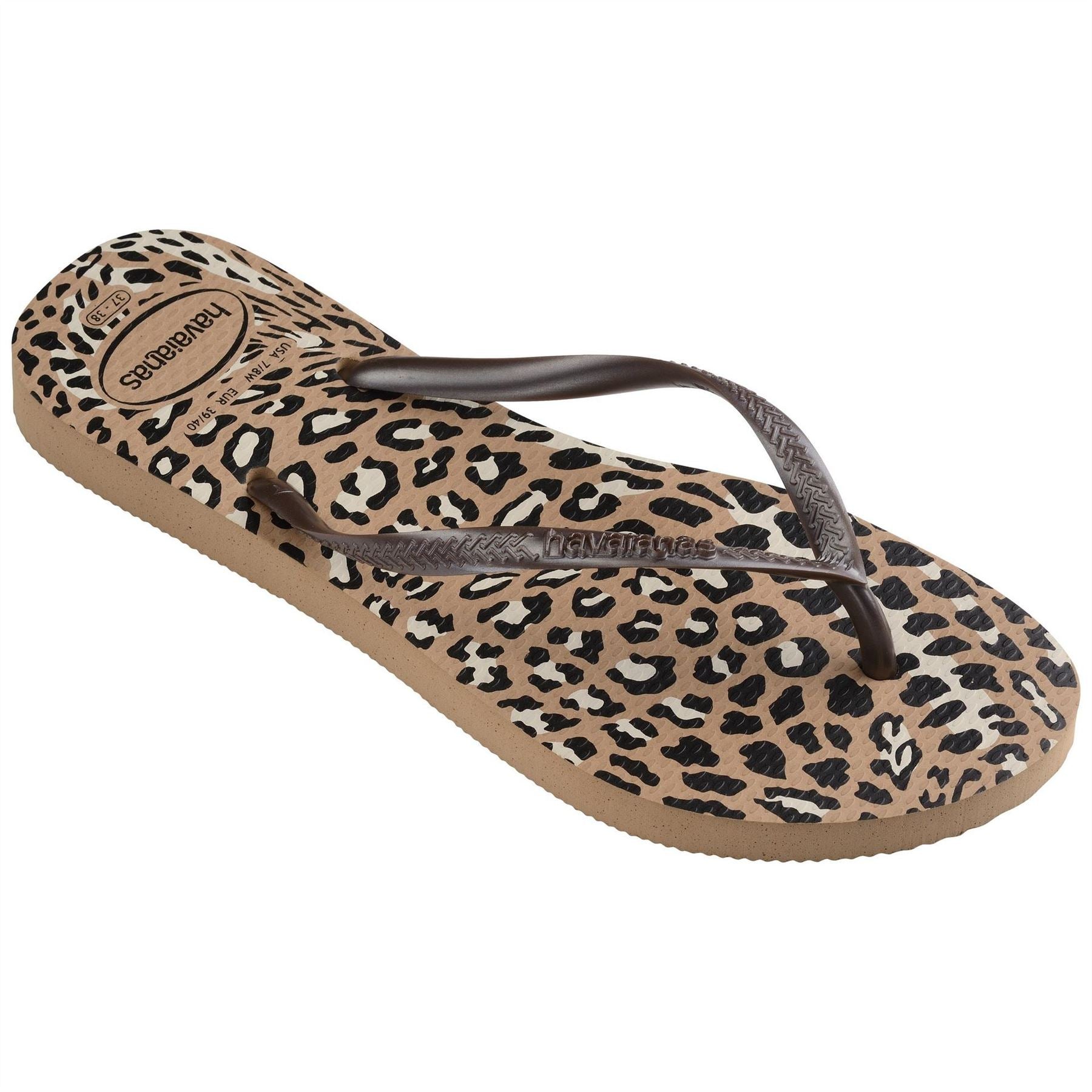 Havaianas Slim Leopard Patterned Flip Flops