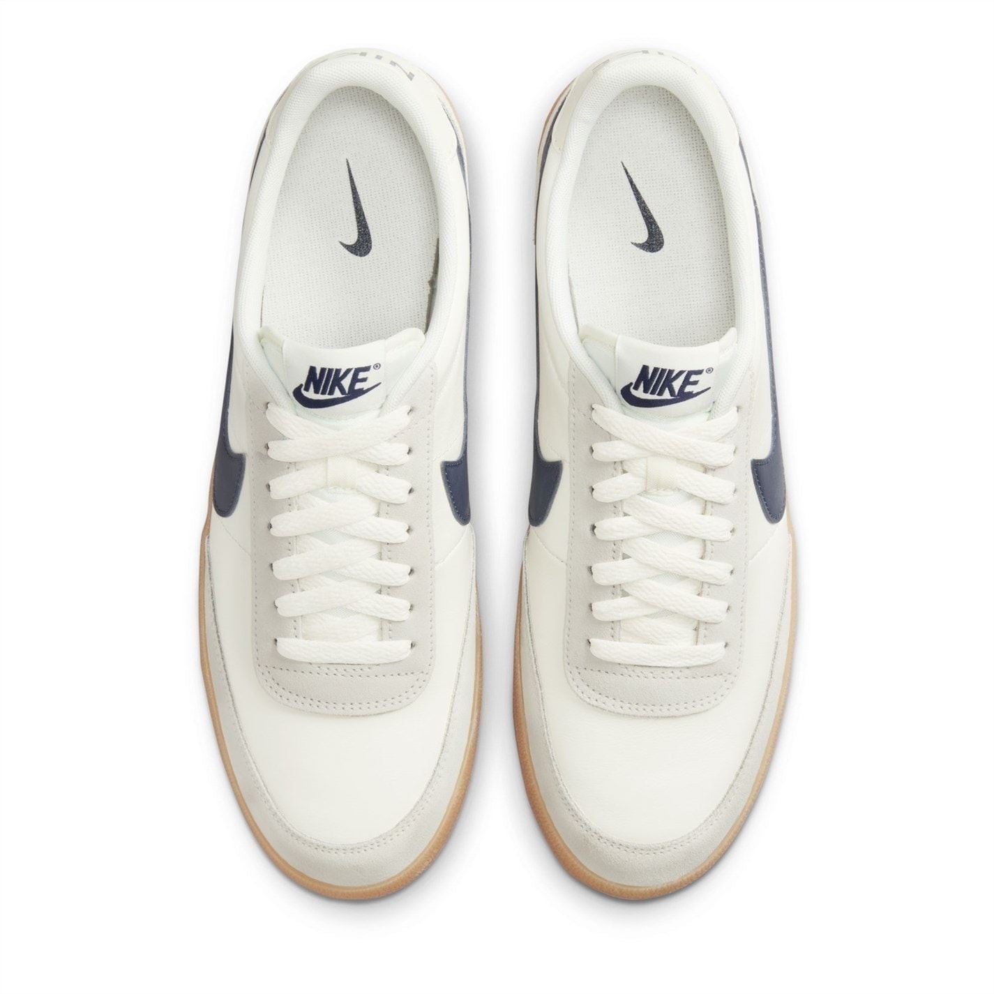 Nike Leather Low Top Flat Heel Sneakers