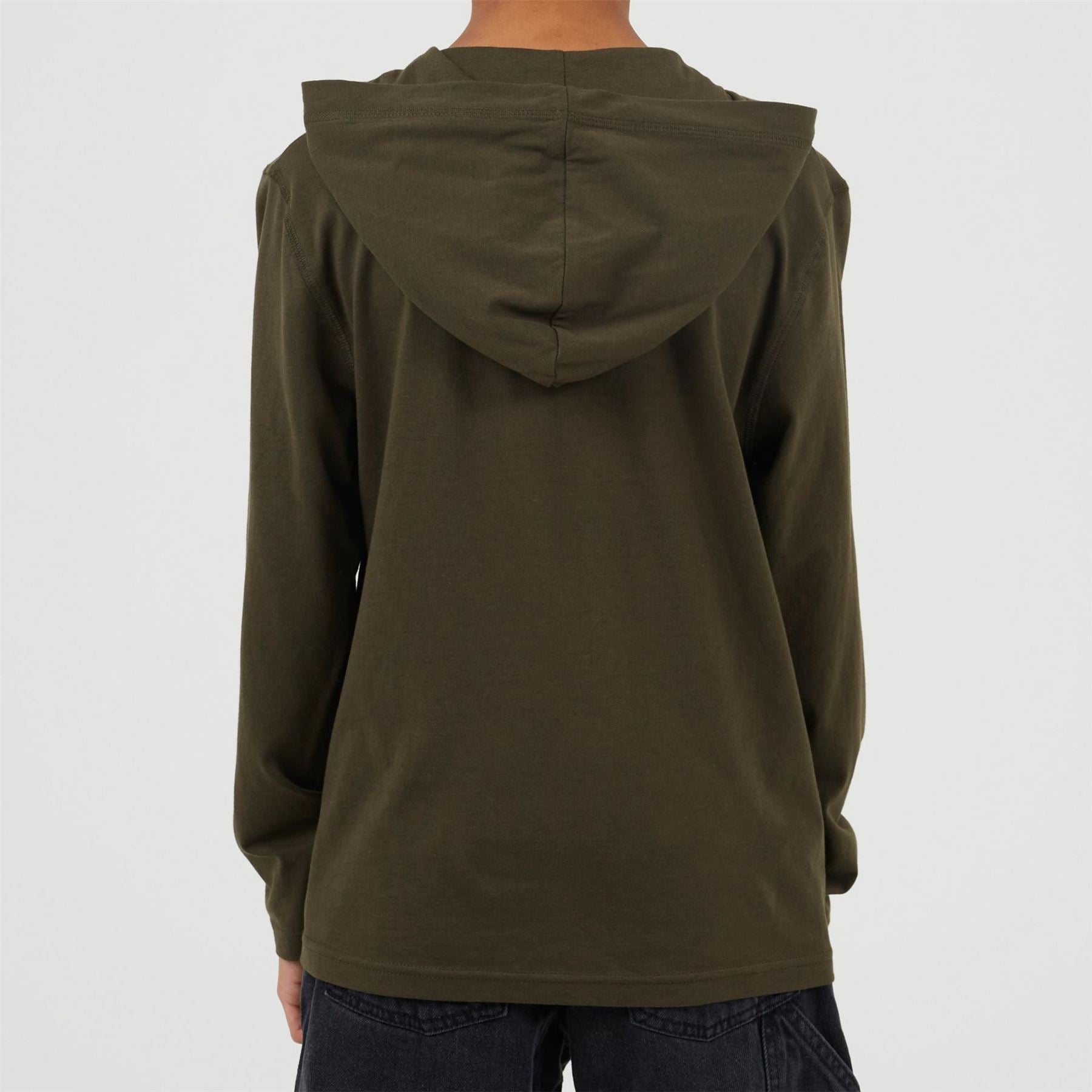 Brave Soul Boys Long Sleeve Hoodie With Set In Sleeve