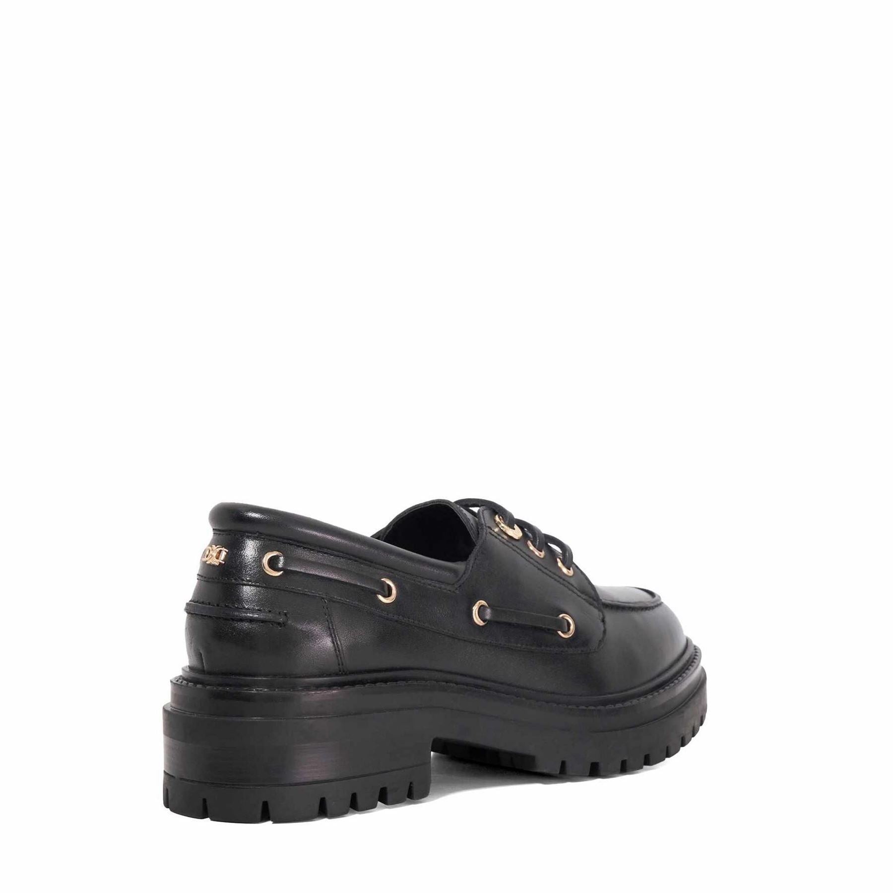 Dune London Glazit Lace Up Venetian Loafers with Lug Sole