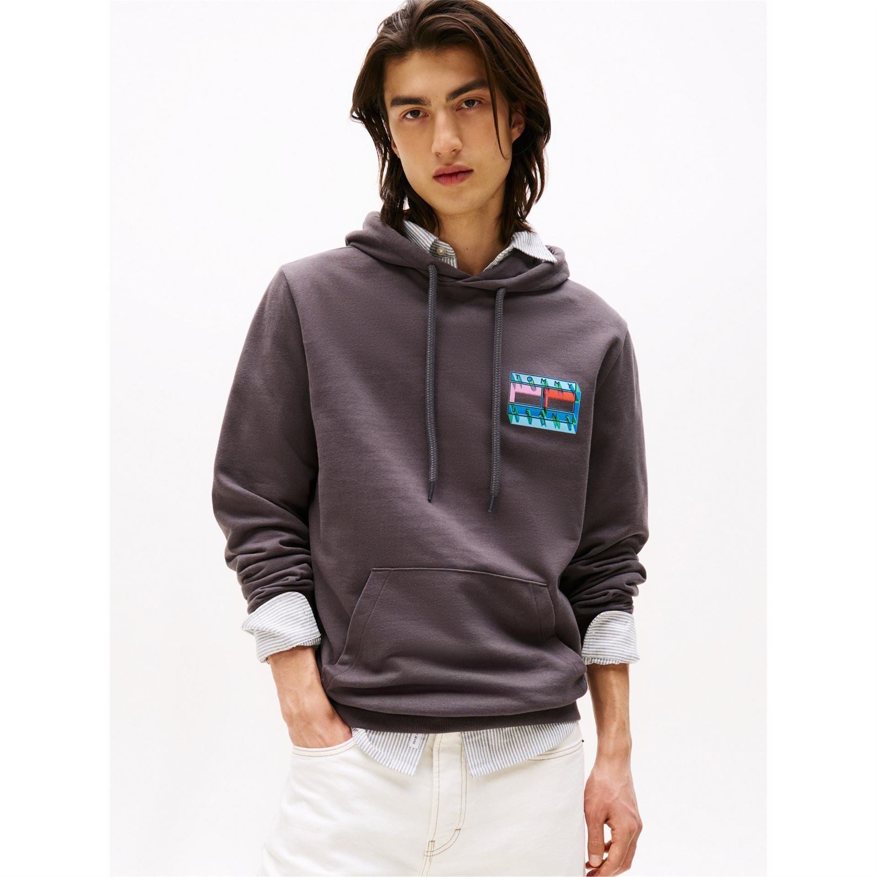 Tommy Jeans Hooded Neck Drop Shoulder Sweatshirt