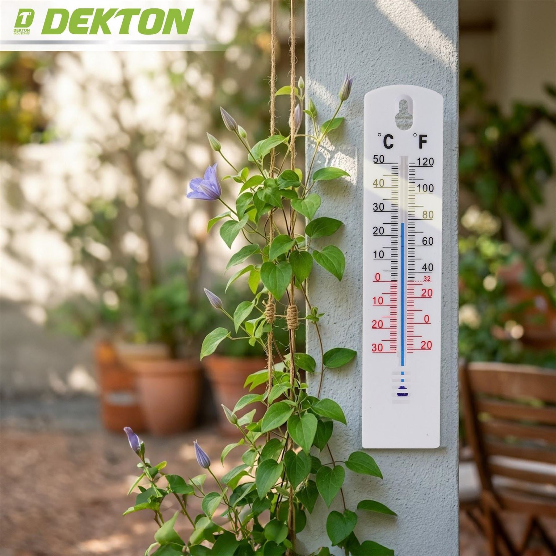 Dekton Garden Wall Thermometer