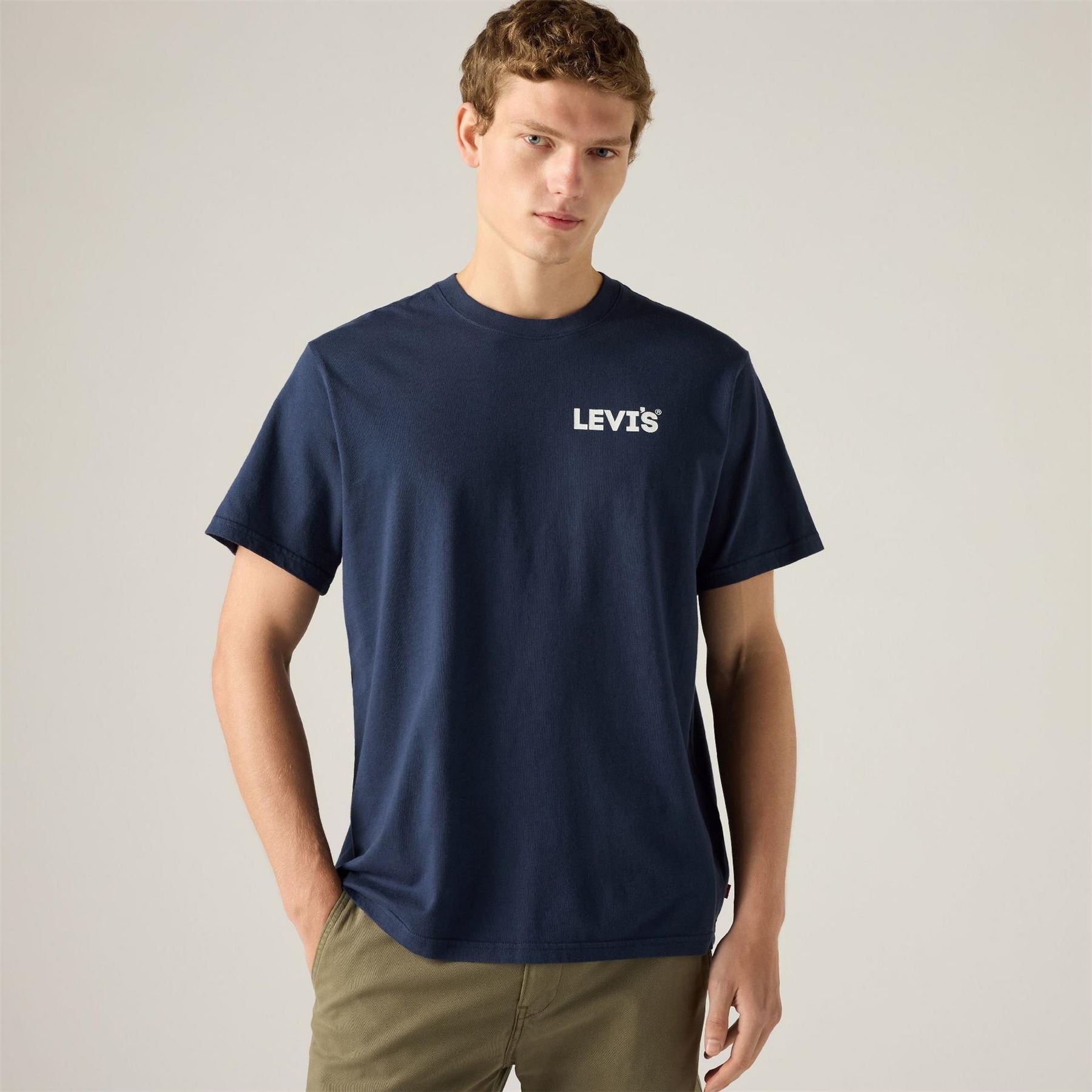 Levis Headline Logo Cotton Short Sleeve Oversized Fit T-Shirt
