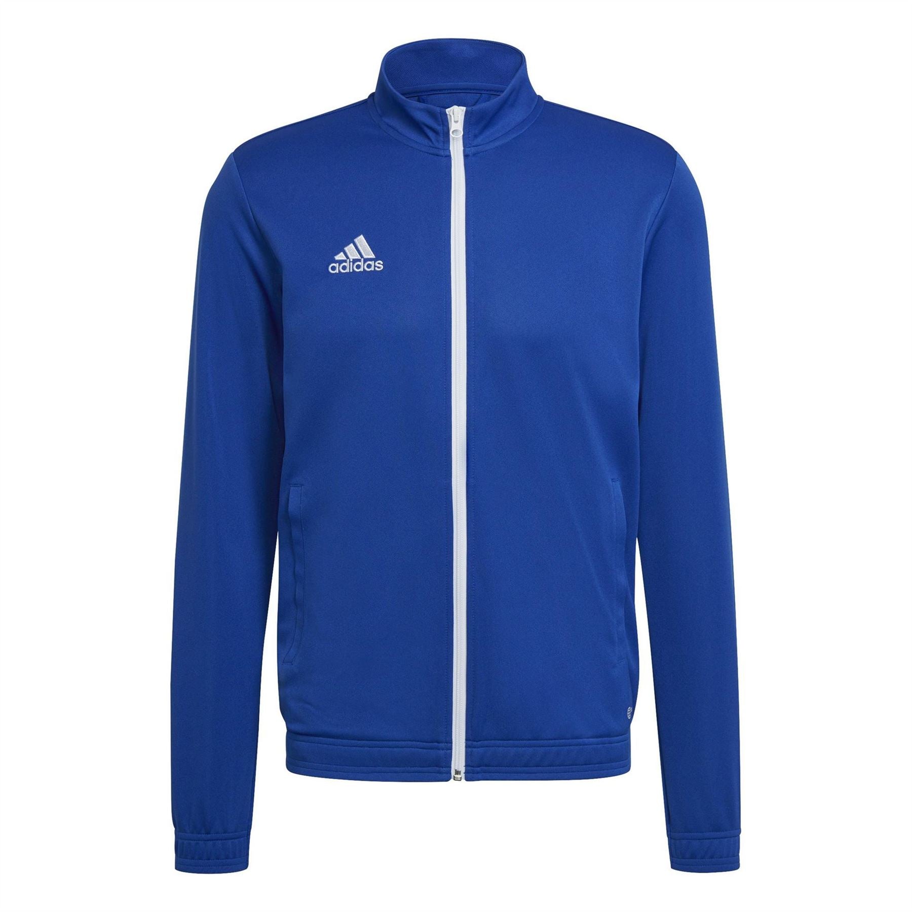 adidas Ent22 Solid Patterned Full Zipper Ribbed Cuff Track Jacket