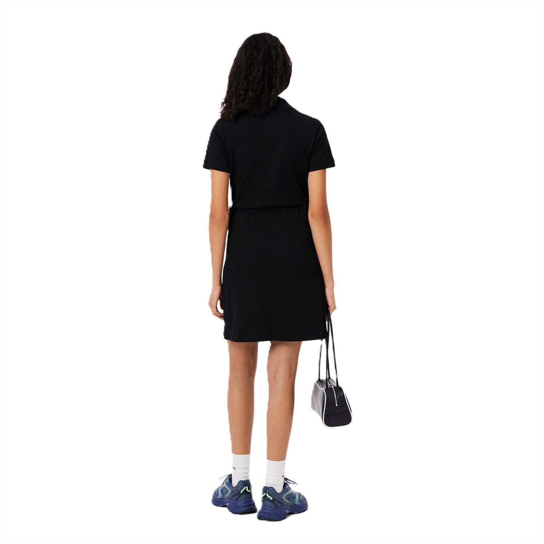 Lacoste Ef7252 Collared Neck Knee Length Wrap Dress