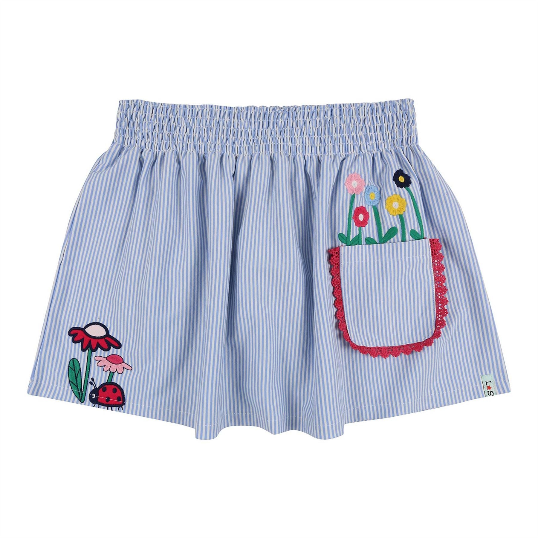 Lilly and Sid Stripe A Line Skirt