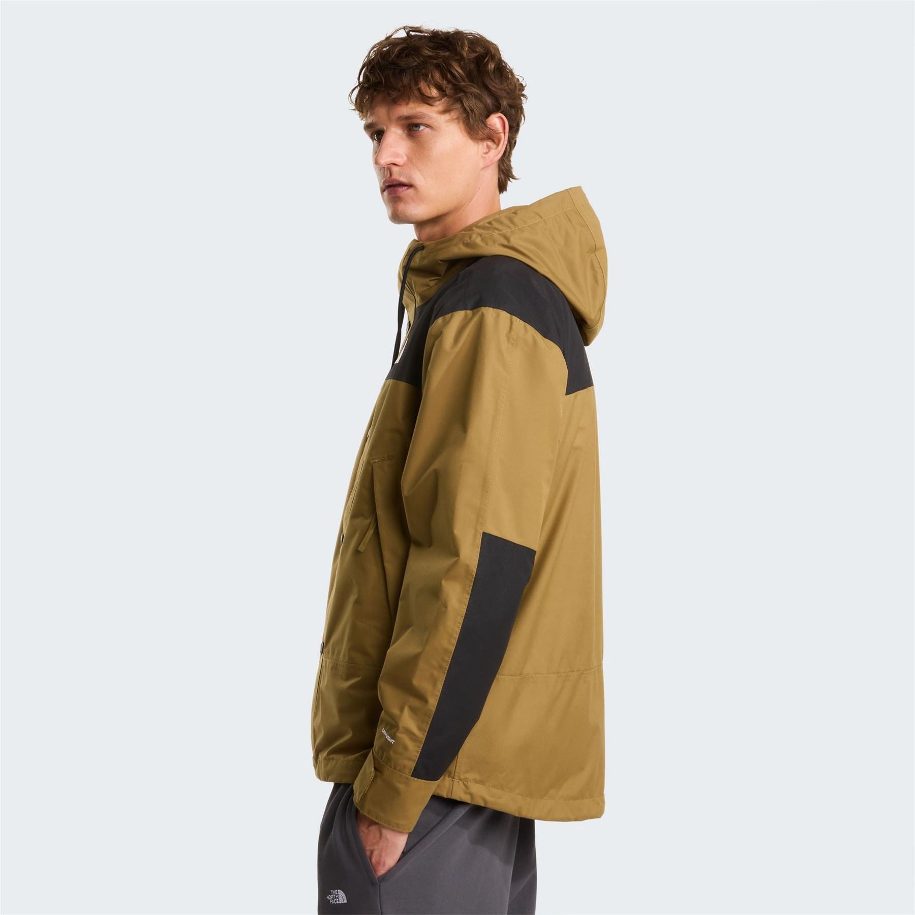 The North Face North Face Reign On Hooded Snap Button Color Block Rain Jacket