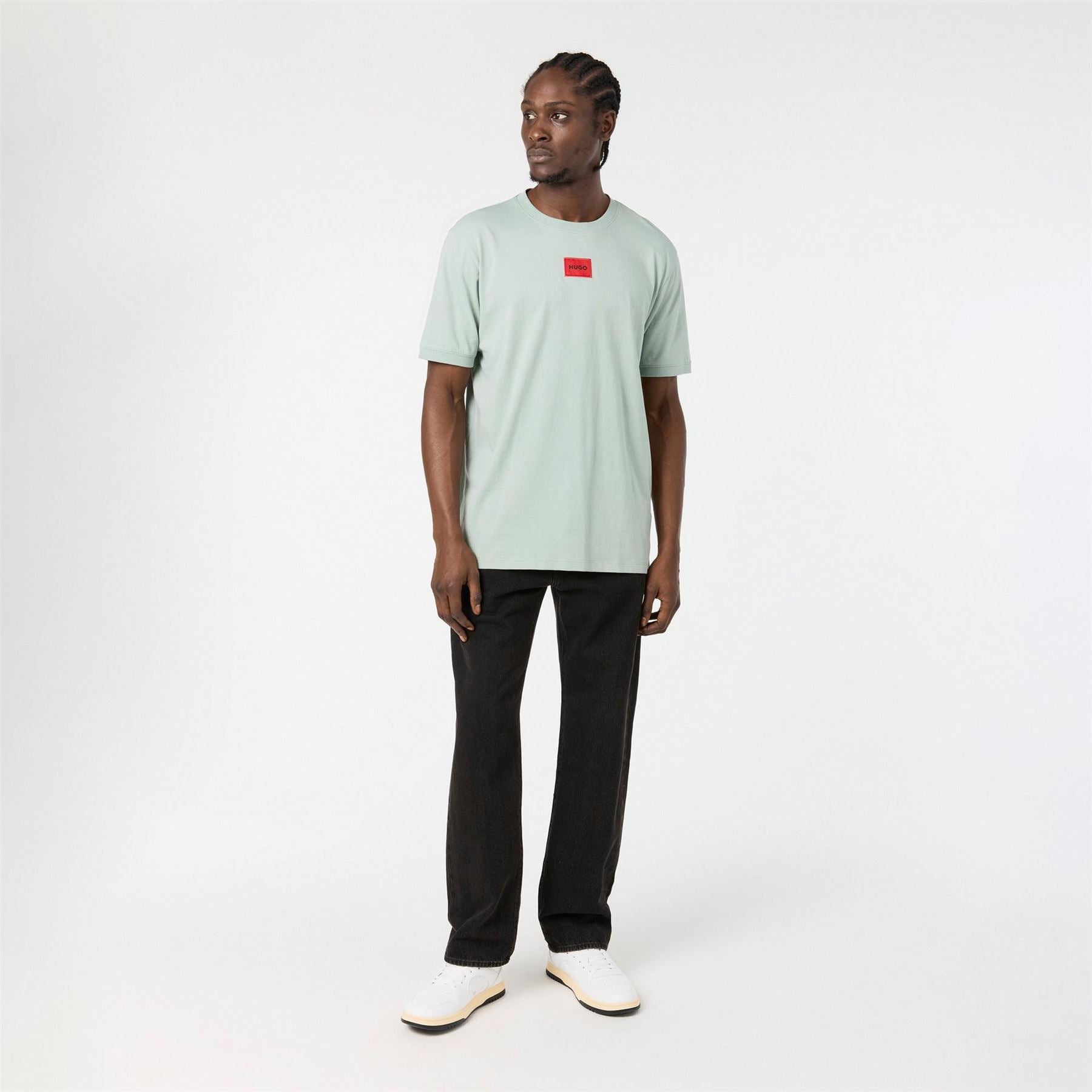 Hugo HUGO Diragolino Contemporary T Shirt with Logo Detail
