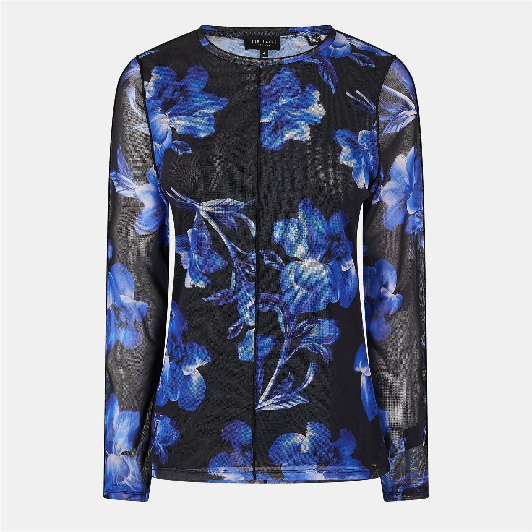 Ted Baker Slim Fit Long Sleeve Crew Neck T-Shirt