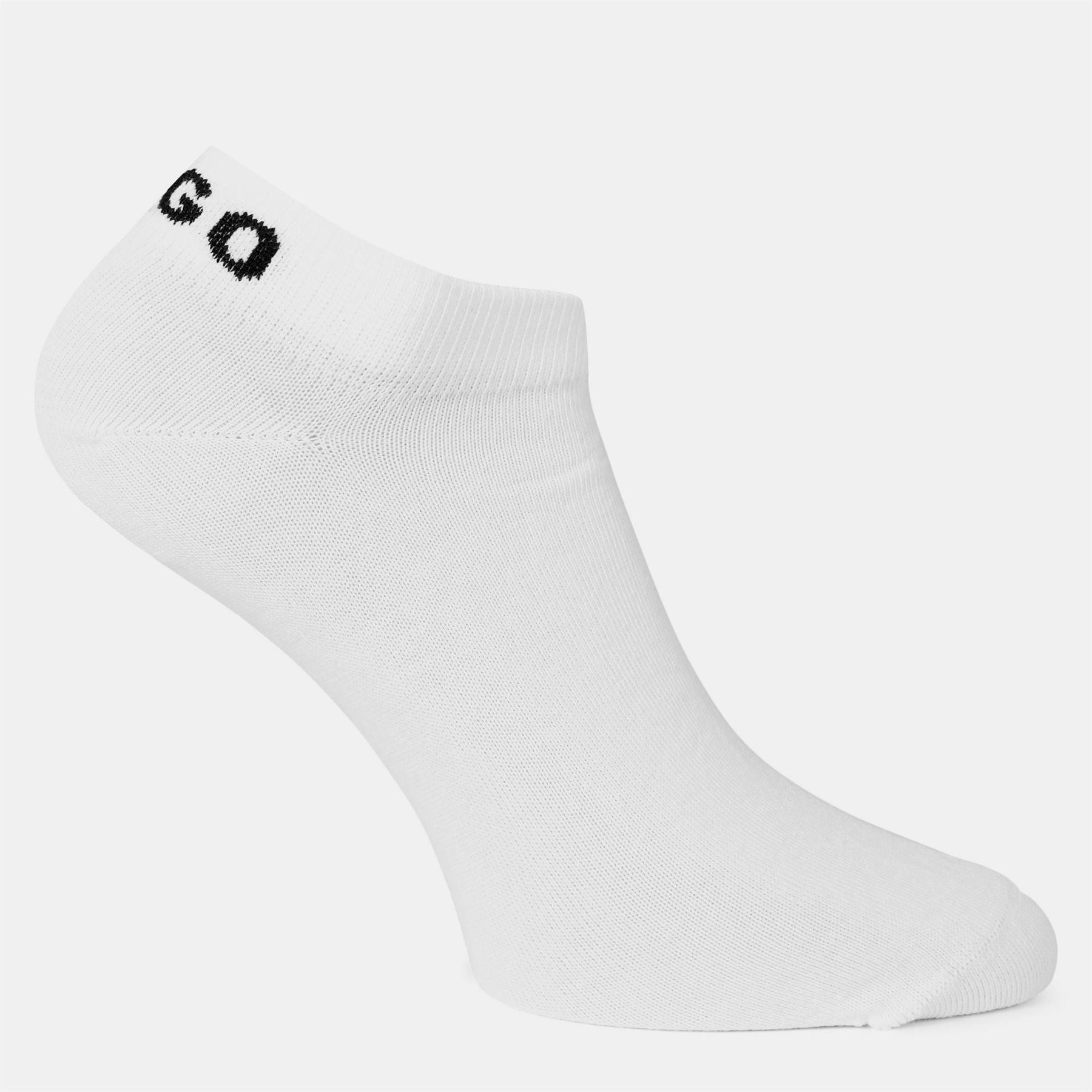 Hugo HUGO 3 Pack Cotton Ankle Socks with Logo Detail