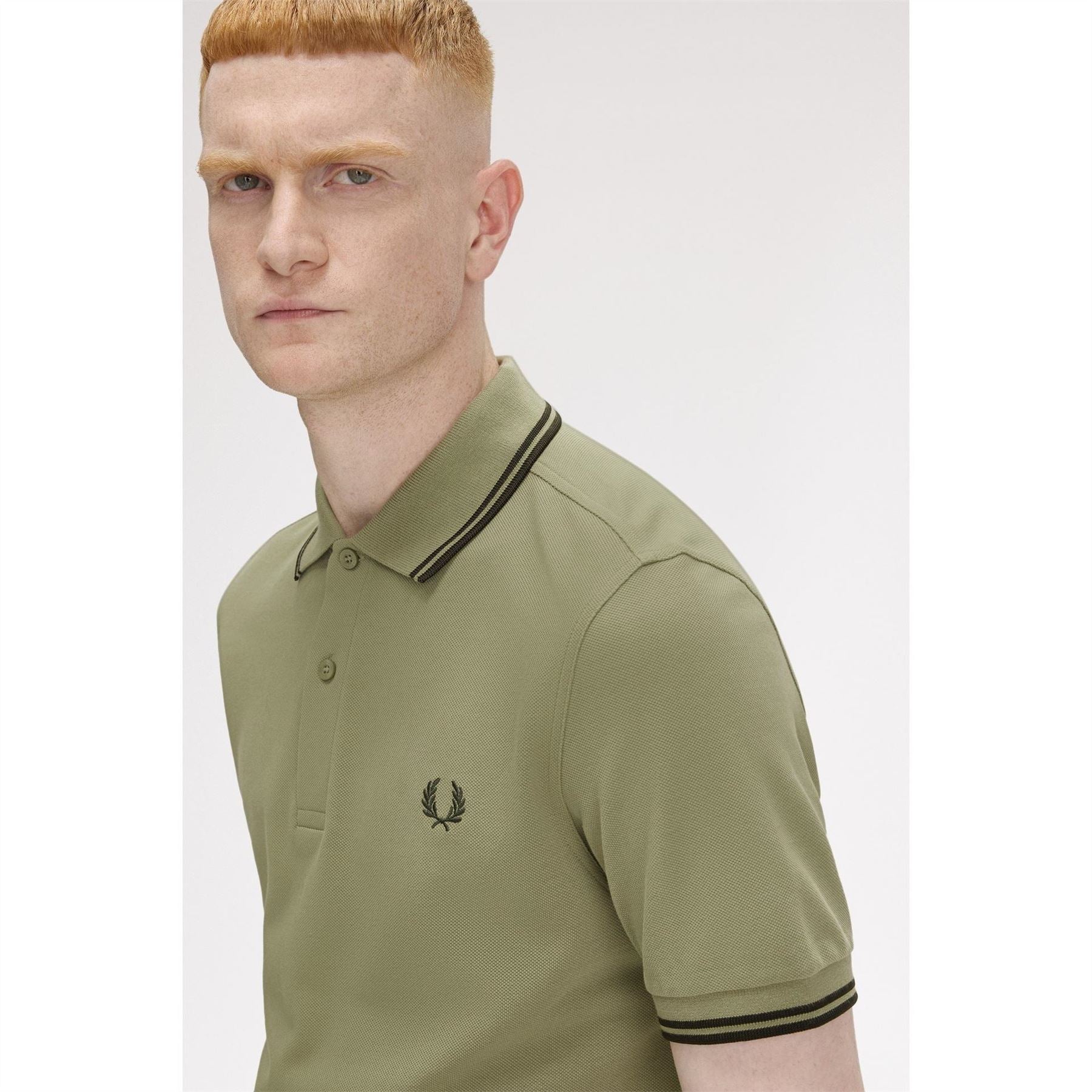 Fred Perry Sleeve Twin Tipped Polo Shirt