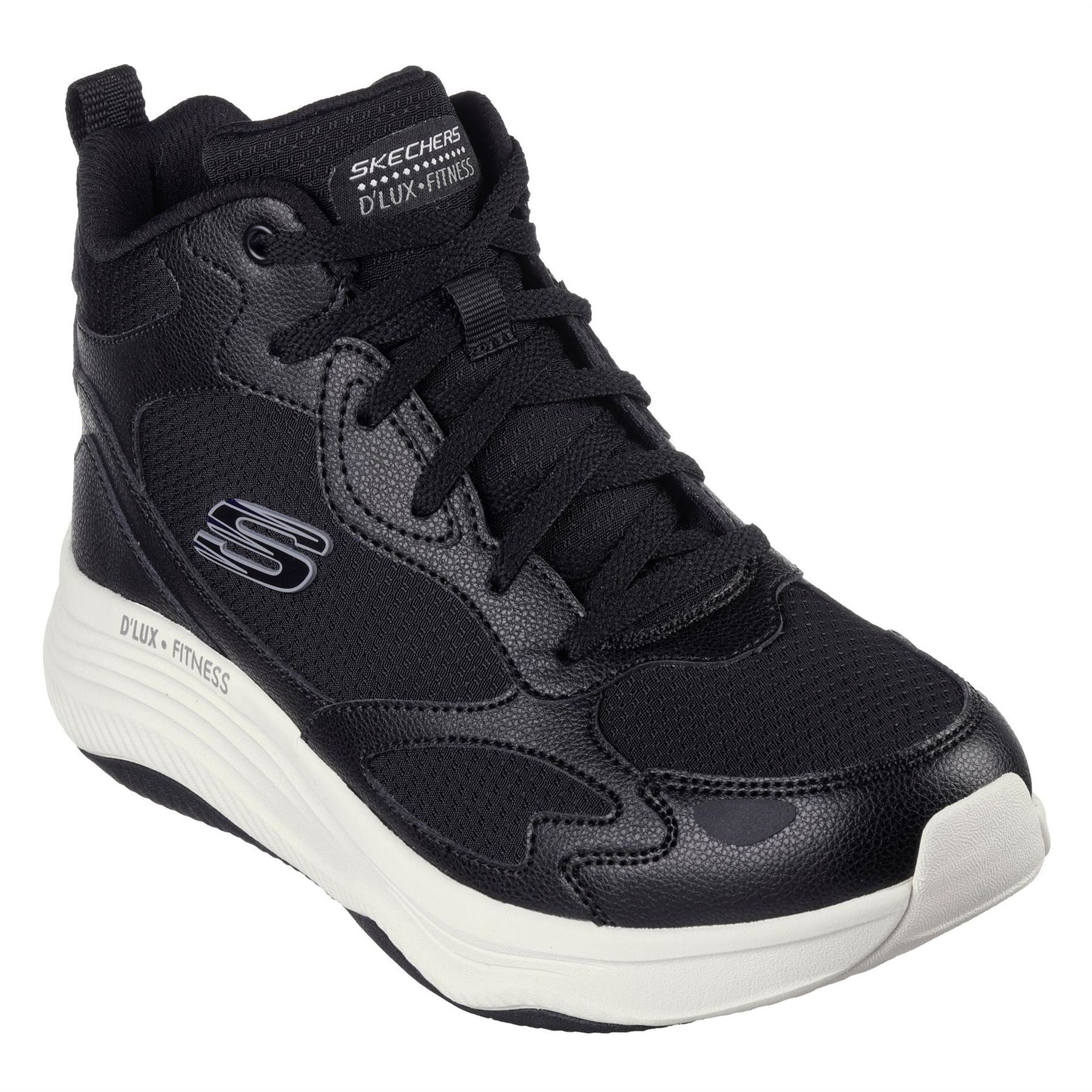 Skechers D'Lux Fitness Lace Up Mid Top Sneakers