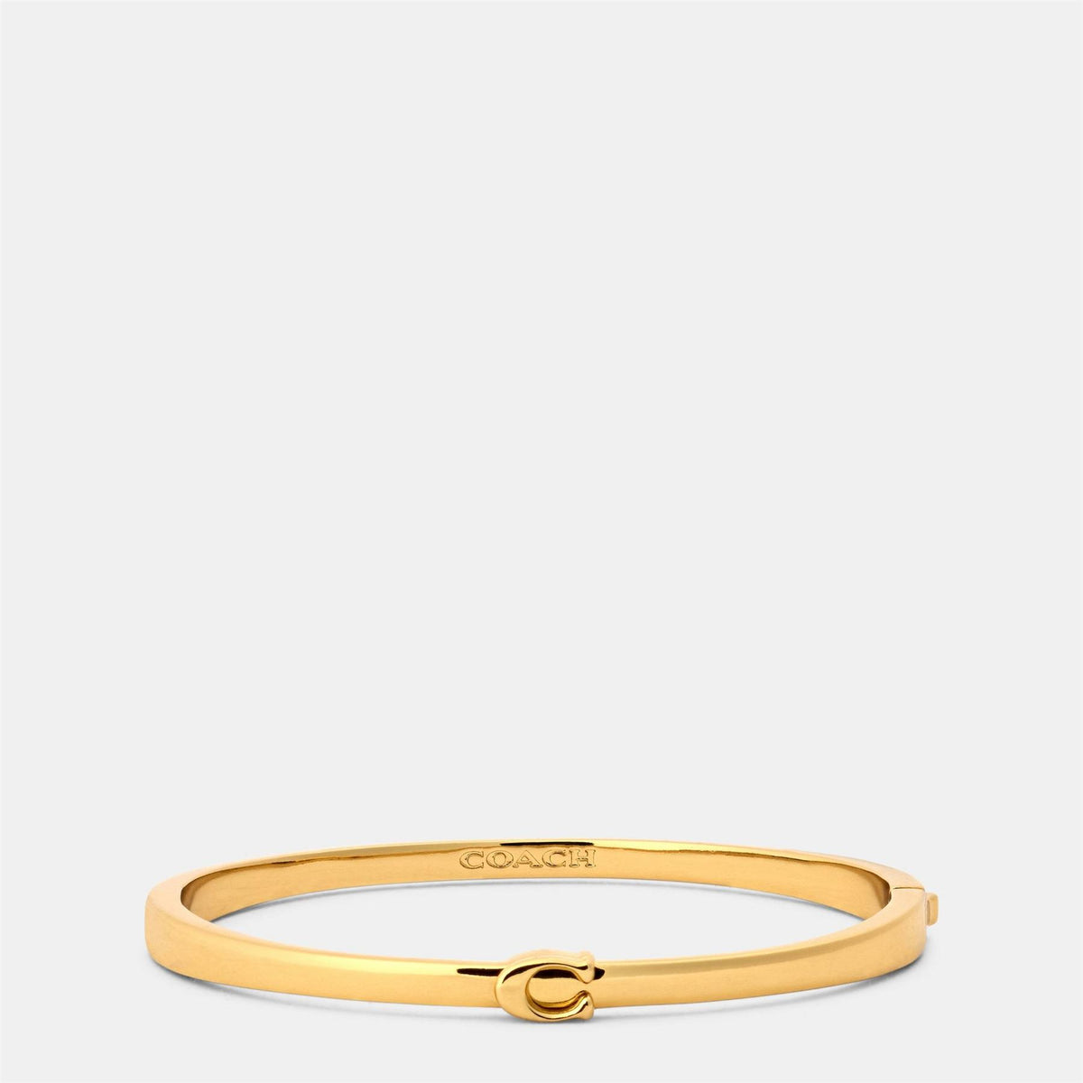 Coach Engraved Logo Bangle