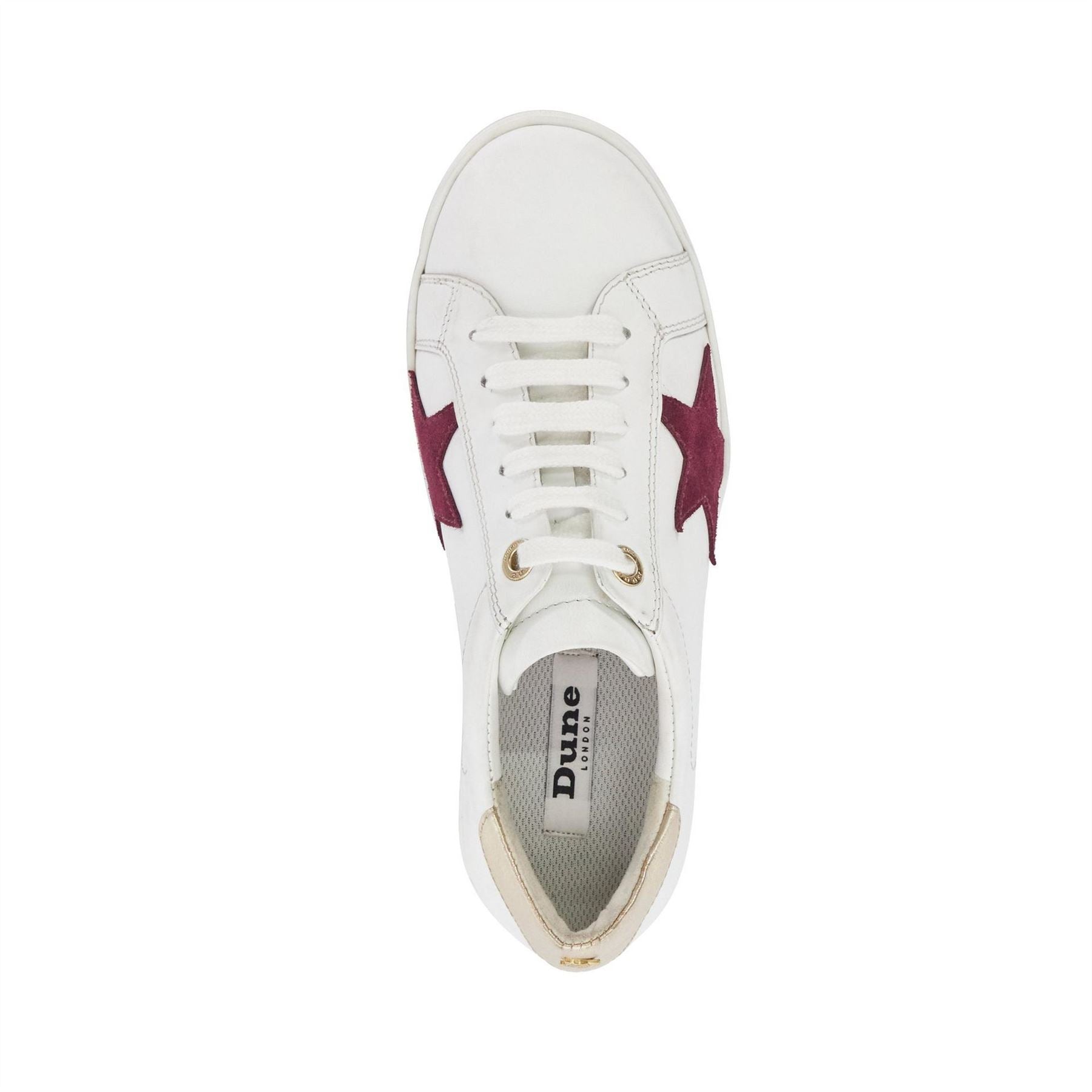Dune London Lo Edriss LD99 Star Patterned Canvas Low Top Sneakers
