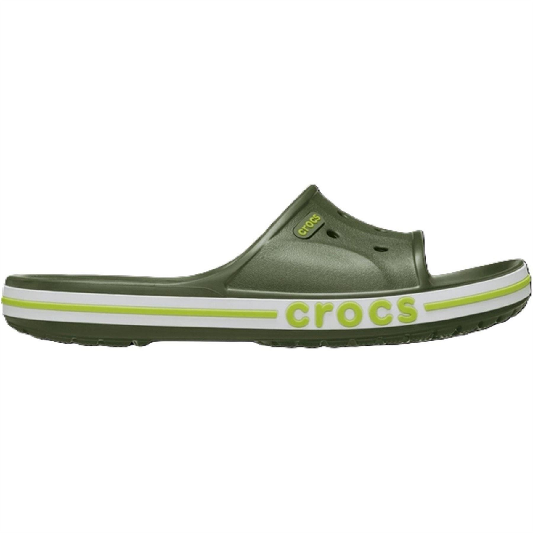 Crocs Bayabnd Lacoste Lettering Open Toe Slides