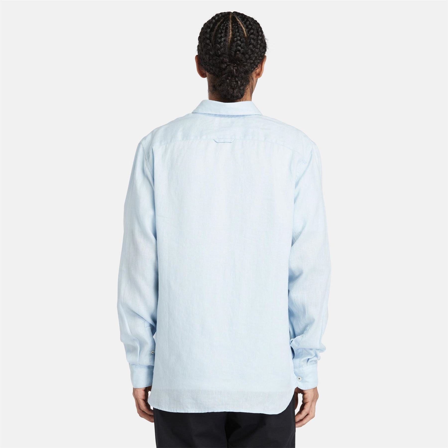 Timberland Mill Brook Linen Leaf Green Long Sleeve Plain Shirt