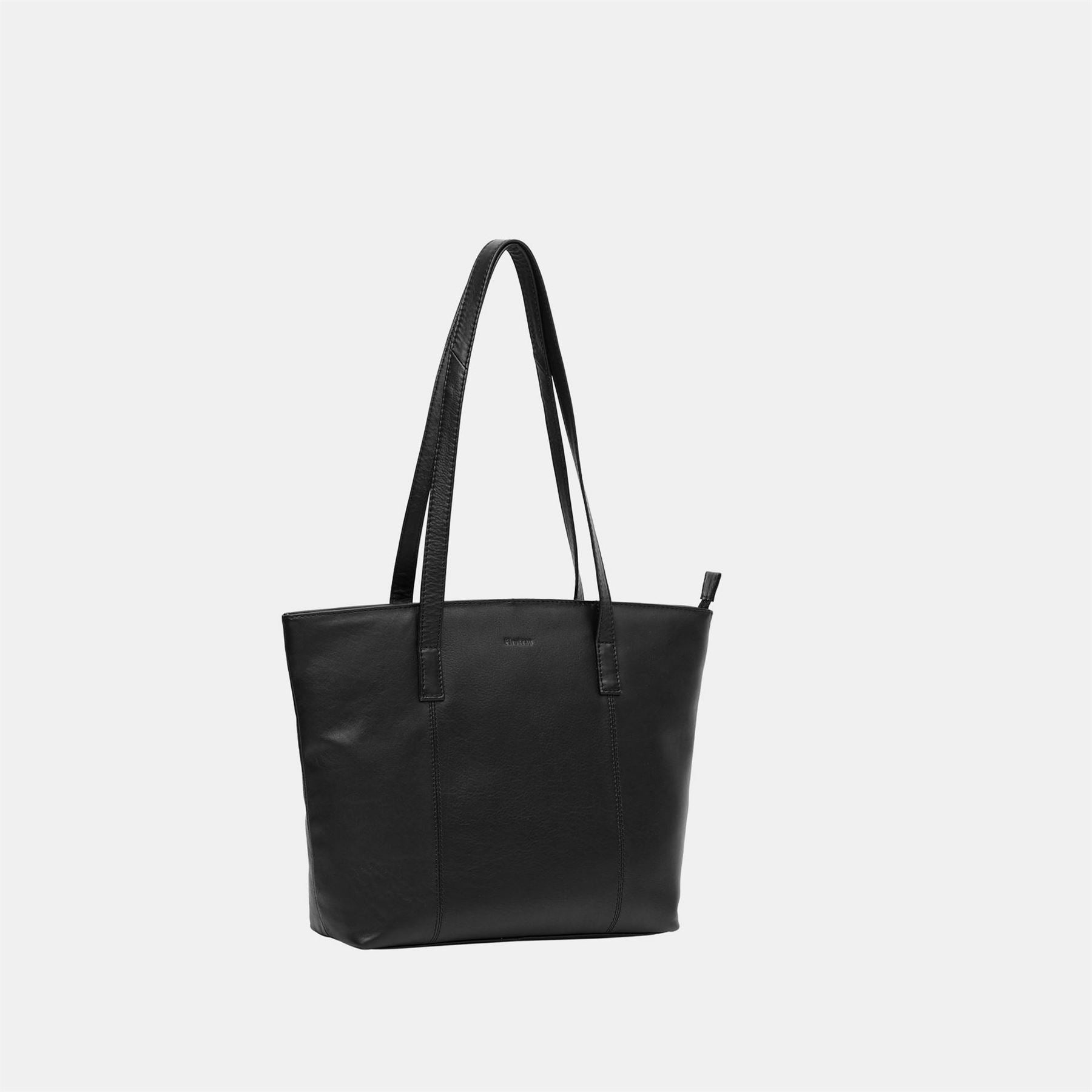 Firetrap Work Leather Zip Tote Bag