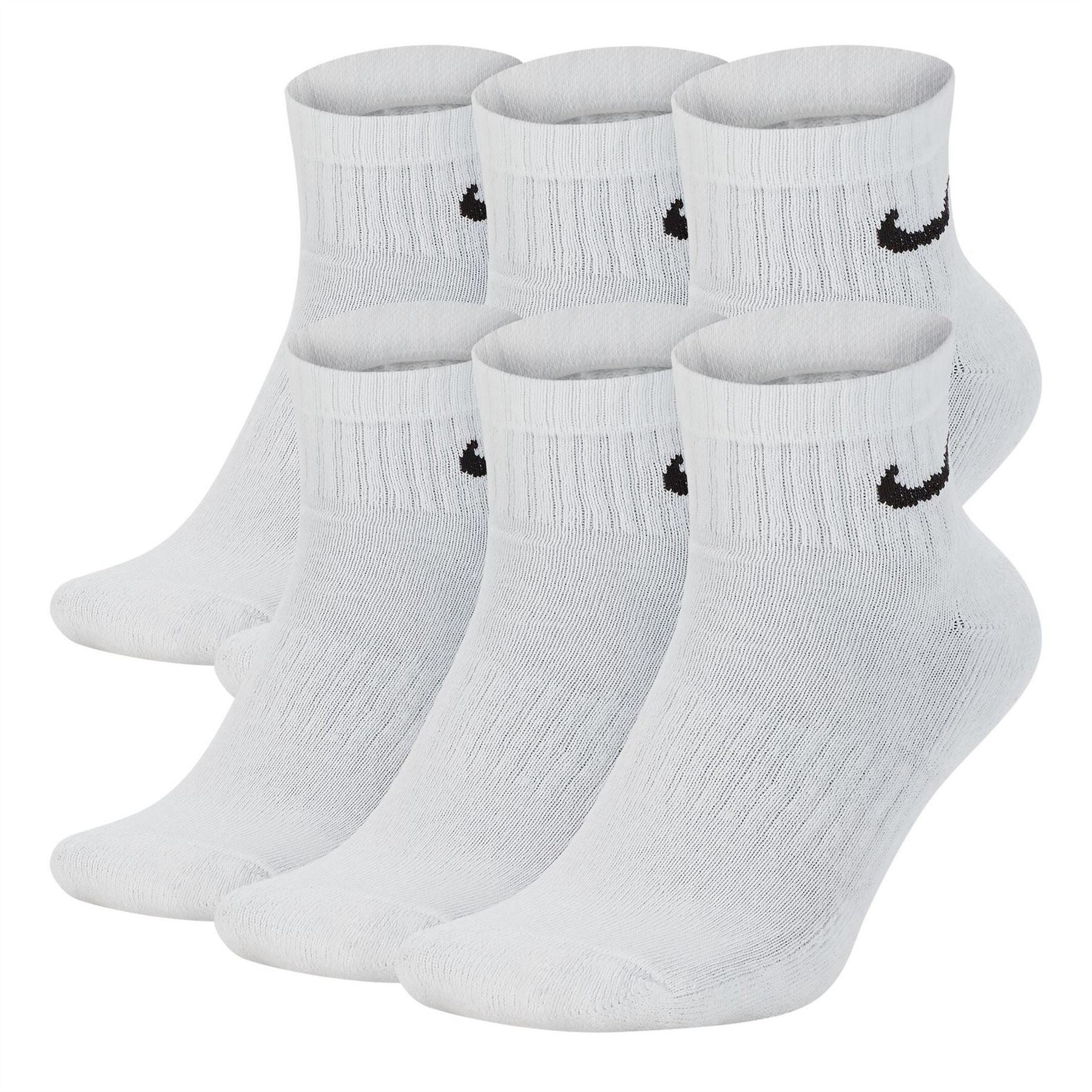 Nike 6 Pack Quarter Trainer Socks