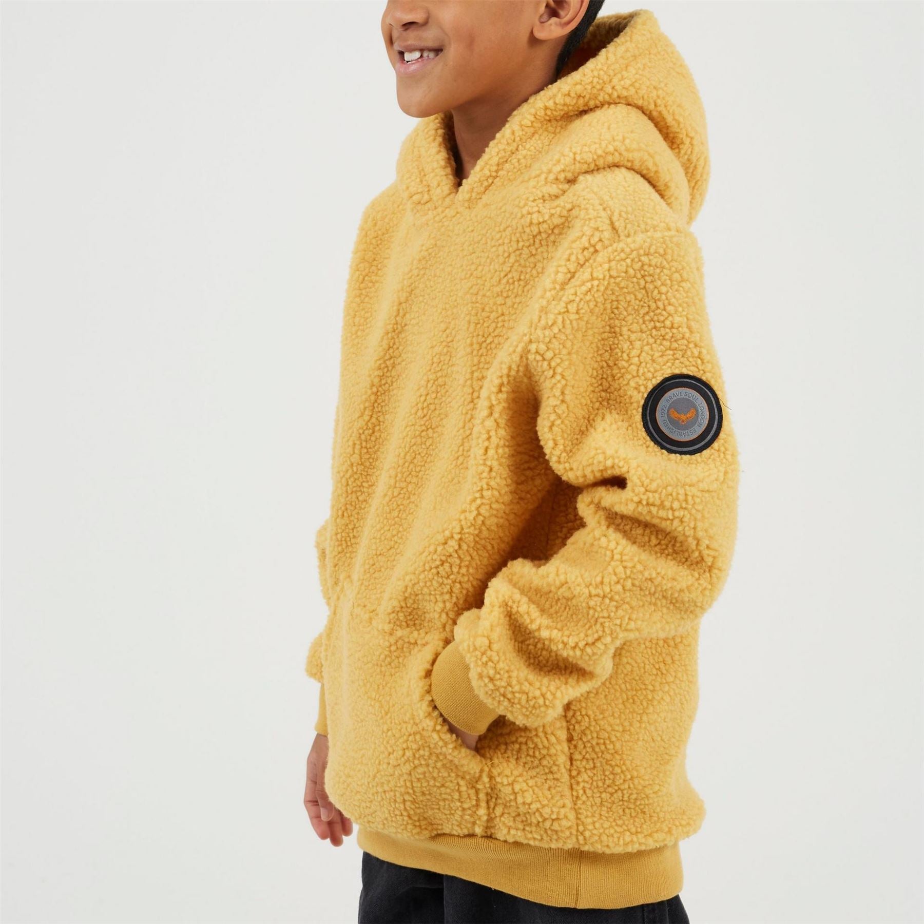 Brave Soul Kangaroo Pocket Hooded Long Sleeve Sweatshirt