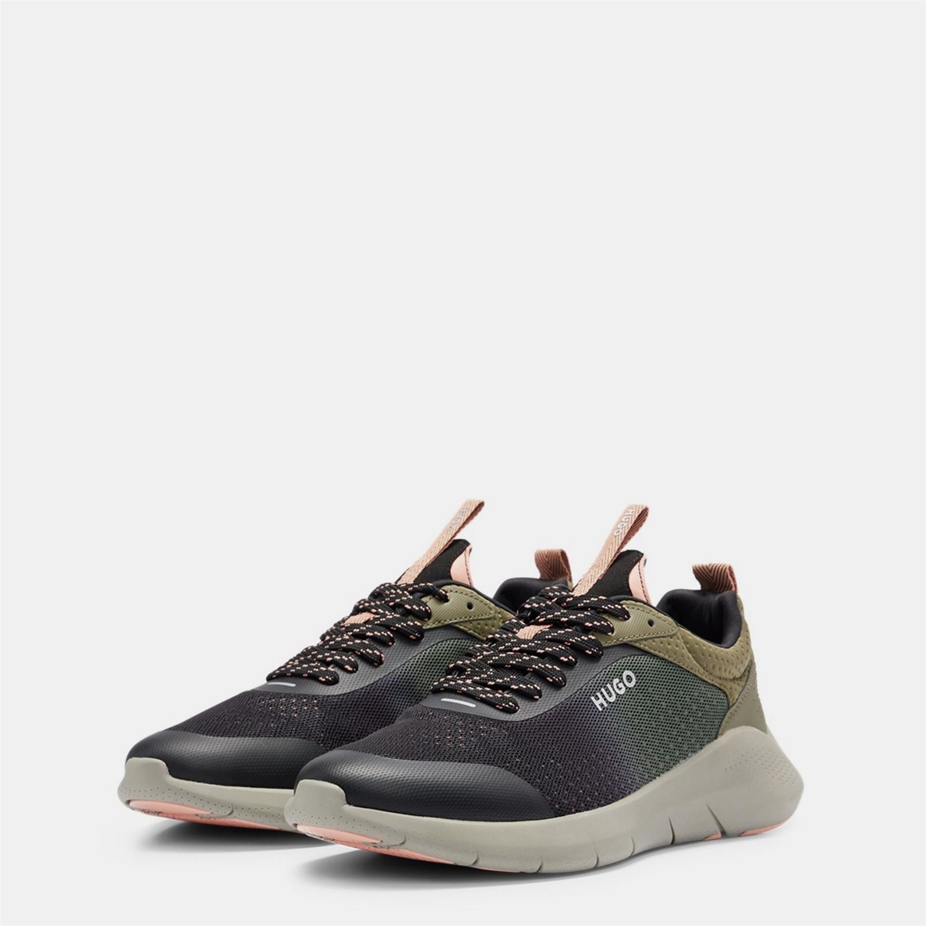 Hugo Wayne Runn Gradient Pattern Low Top Sneakers