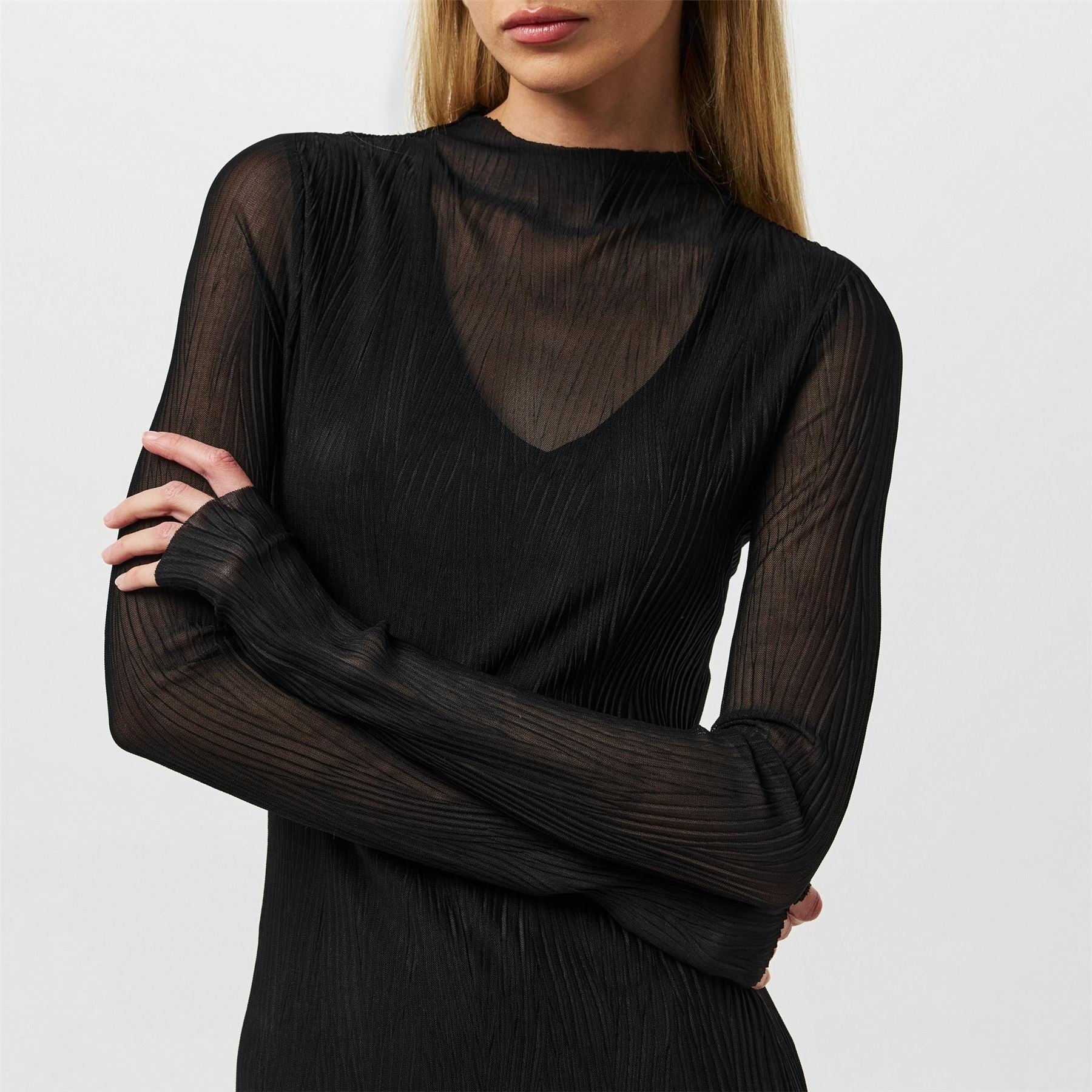 Boss Eviba Mesh Dress, Luxurious Fabric