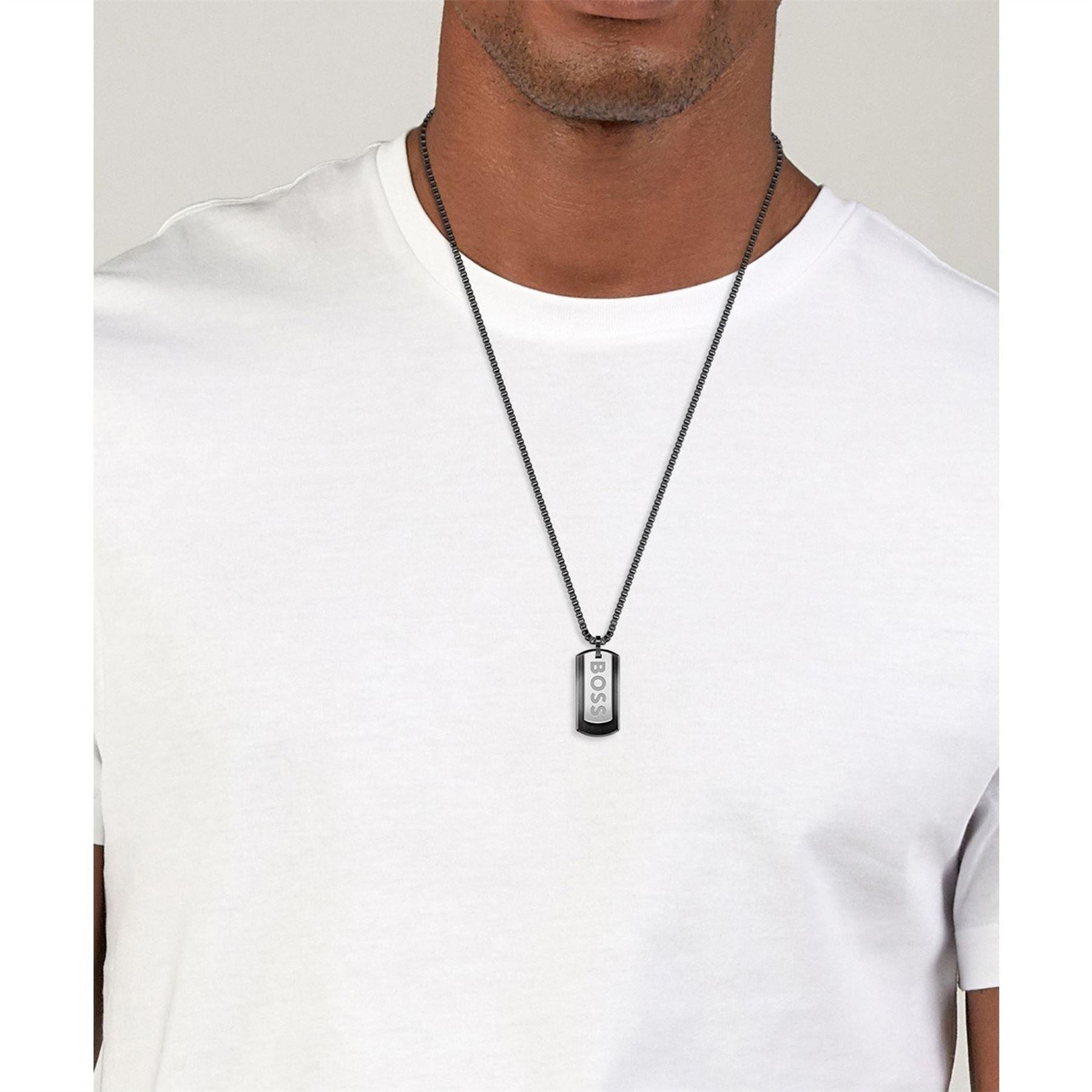 Boss Devon Box Chain Necklace