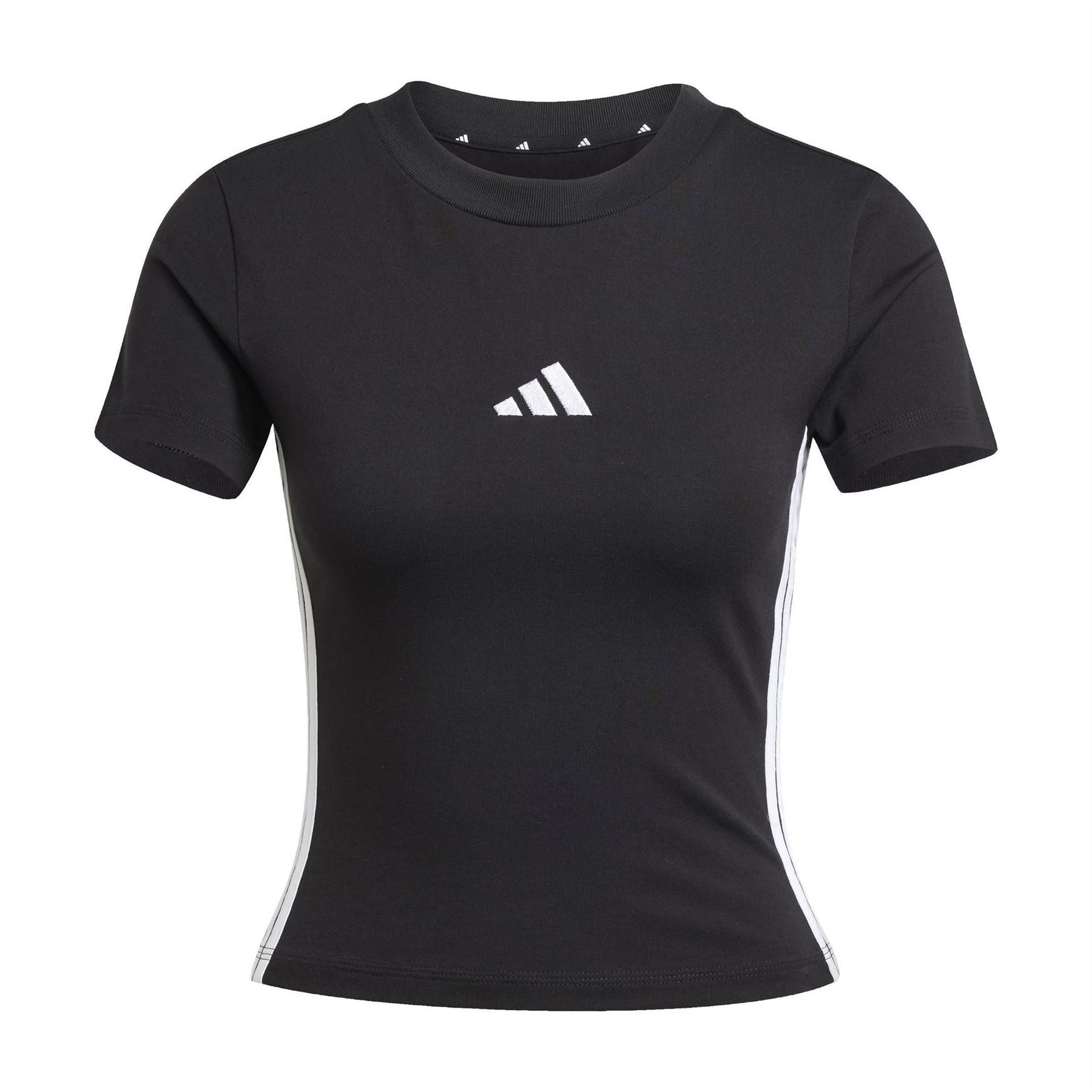 adidas Womens Essentials 3 Stripes Slim Baby T-Shirt