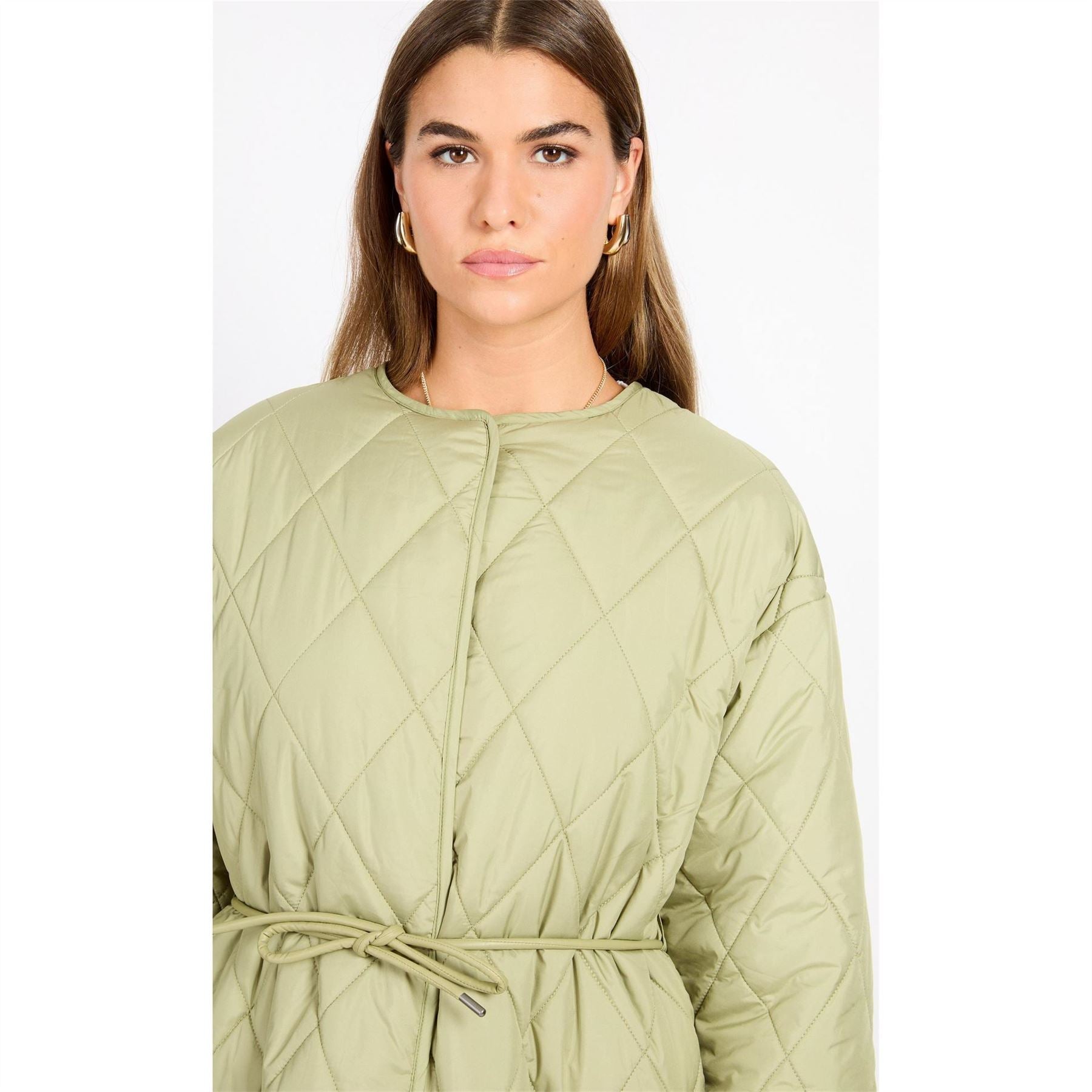 Little Mistress Quilted Belted Coat