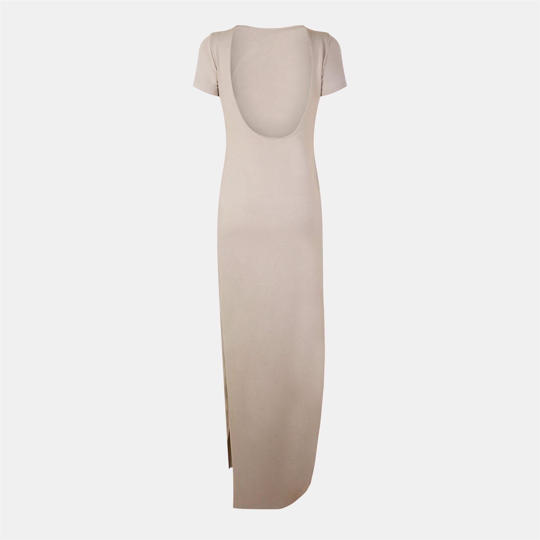 Jack Wills Scoop Back Scoop Neck Maxi Bodycon Dress