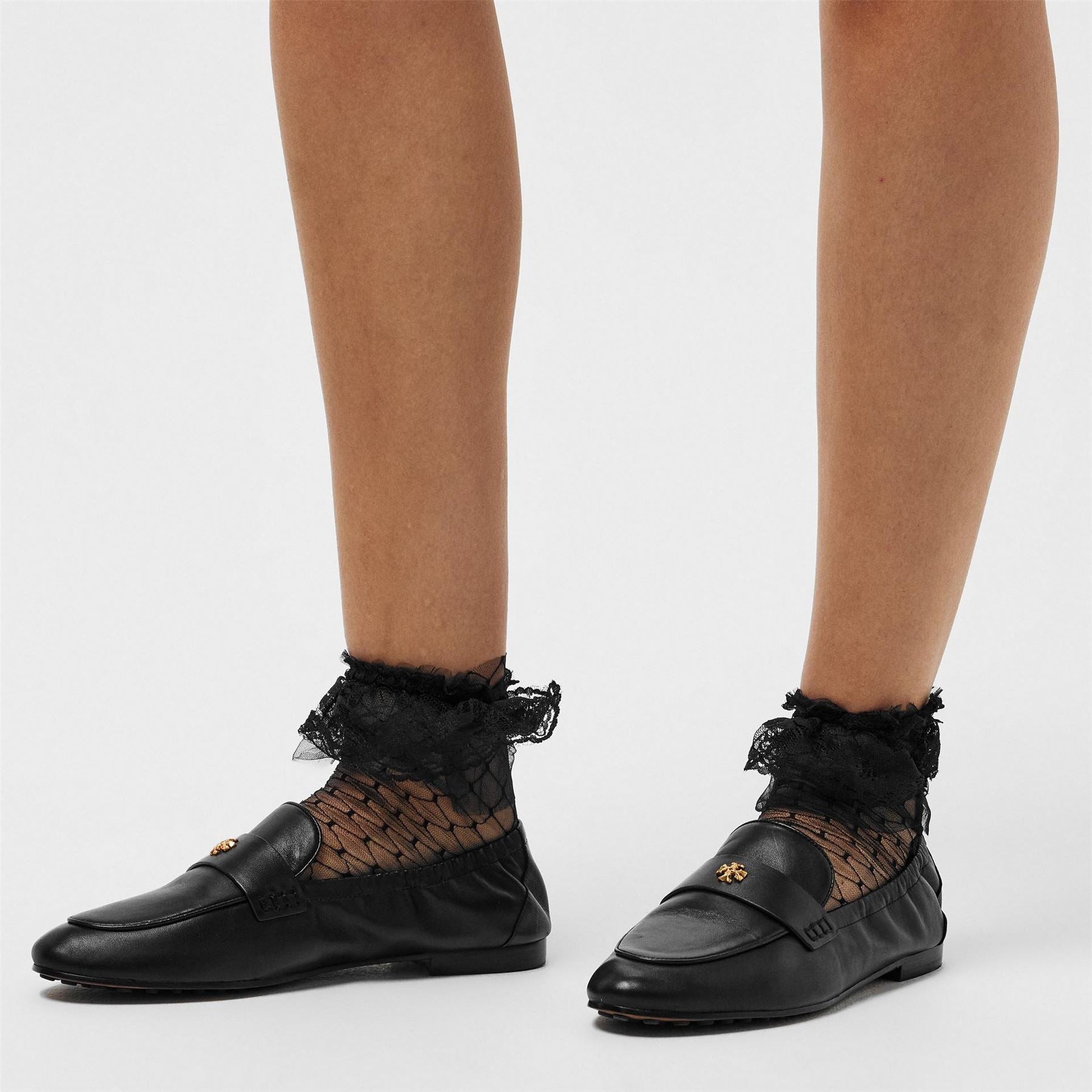 Tory Burch Leather Ballet Penny Loafers