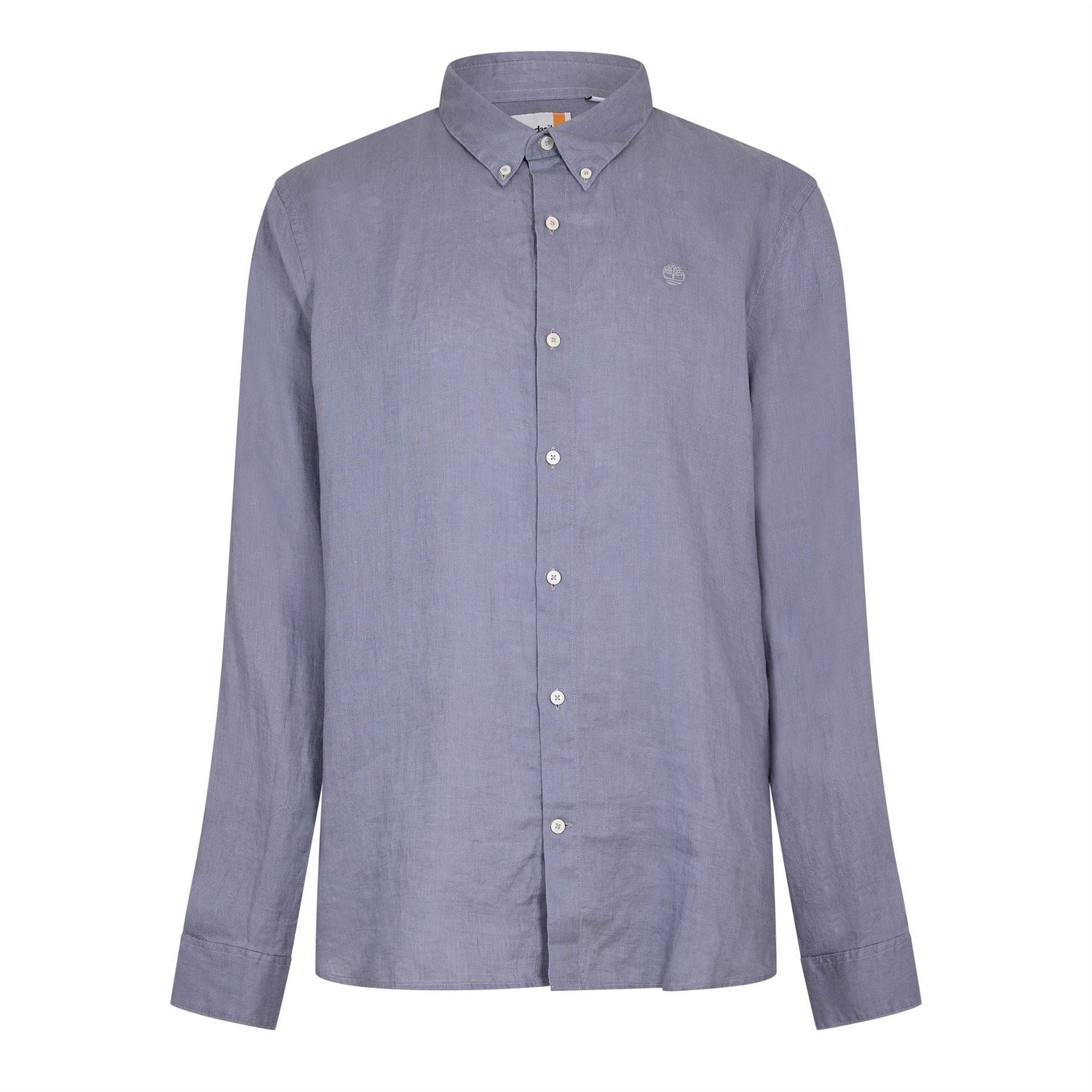 Timberland Mill Brook Linen Leaf Green Long Sleeve Plain Shirt