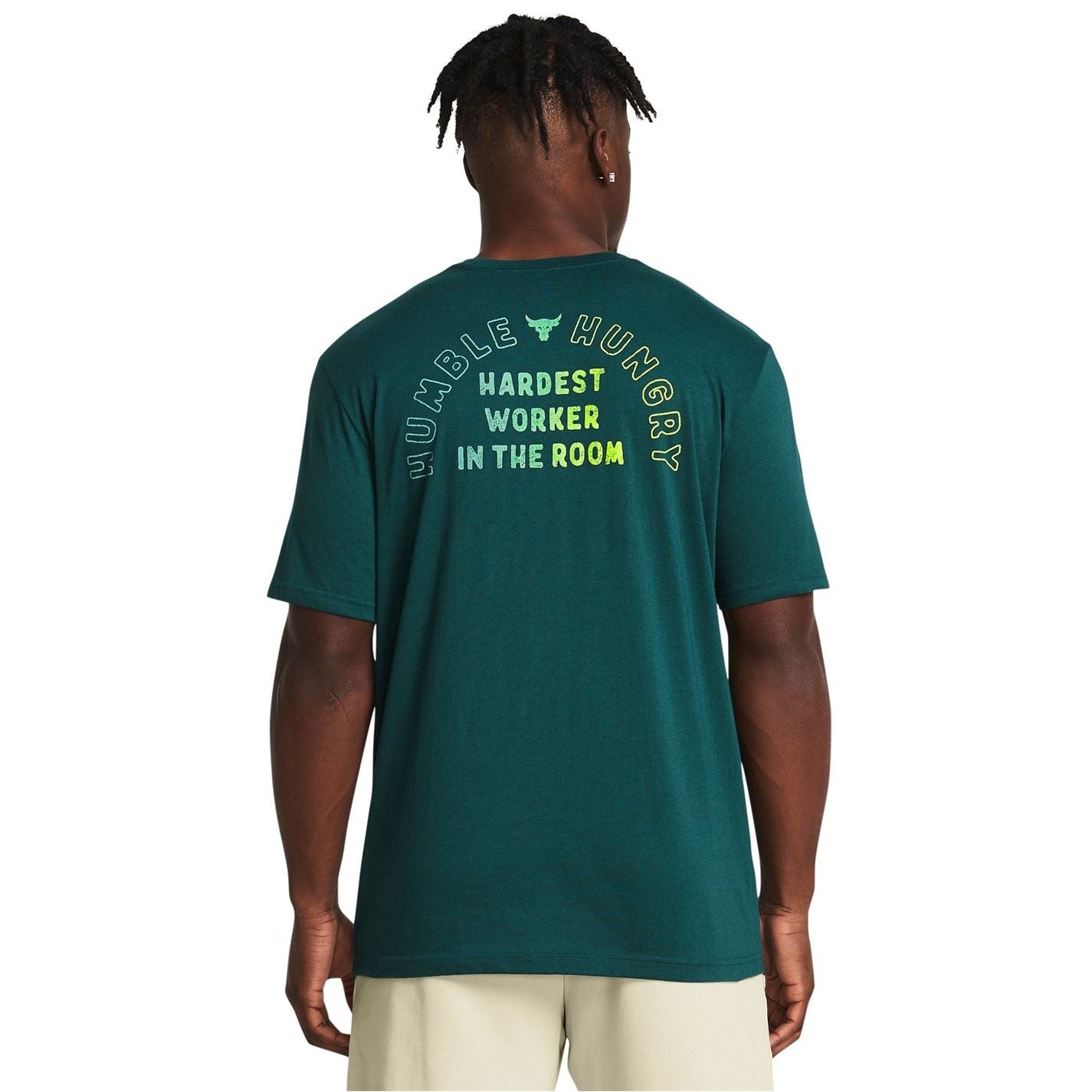 Under Armour Mens Armour Ua Pjt Rck H And H Graphc Ss Gym Top