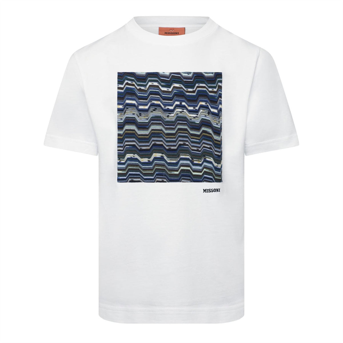 Missoni Printed Logo Crew Neck Short Sleeve Jersey T-Shirt