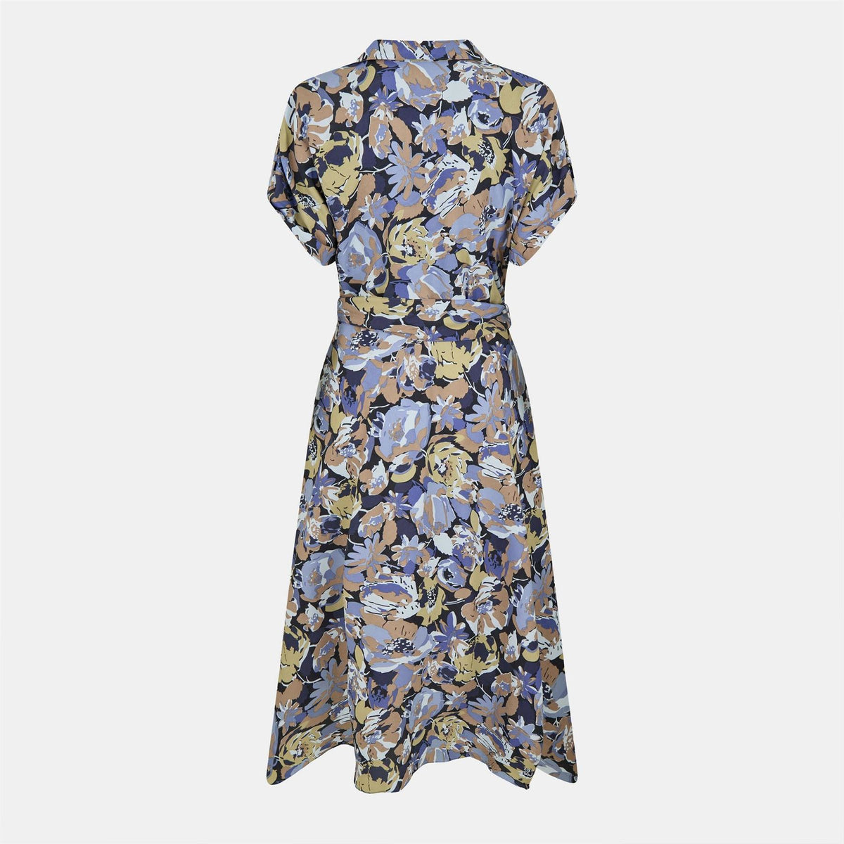 Lauren by Ralph Lauren Belted Crepe Dress