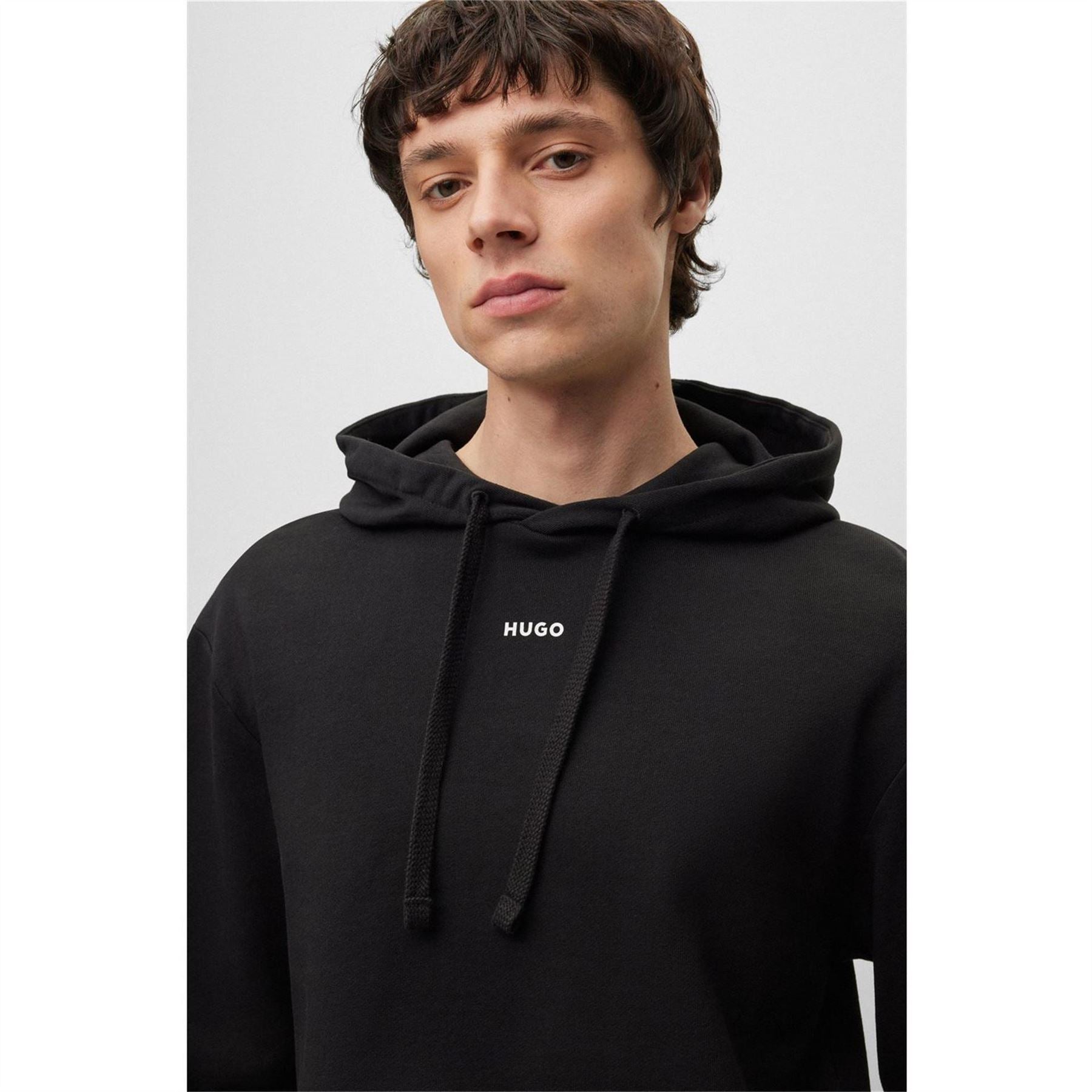 Hugo Hooded Relaxed Fit Long Sleeve Sweatshirt