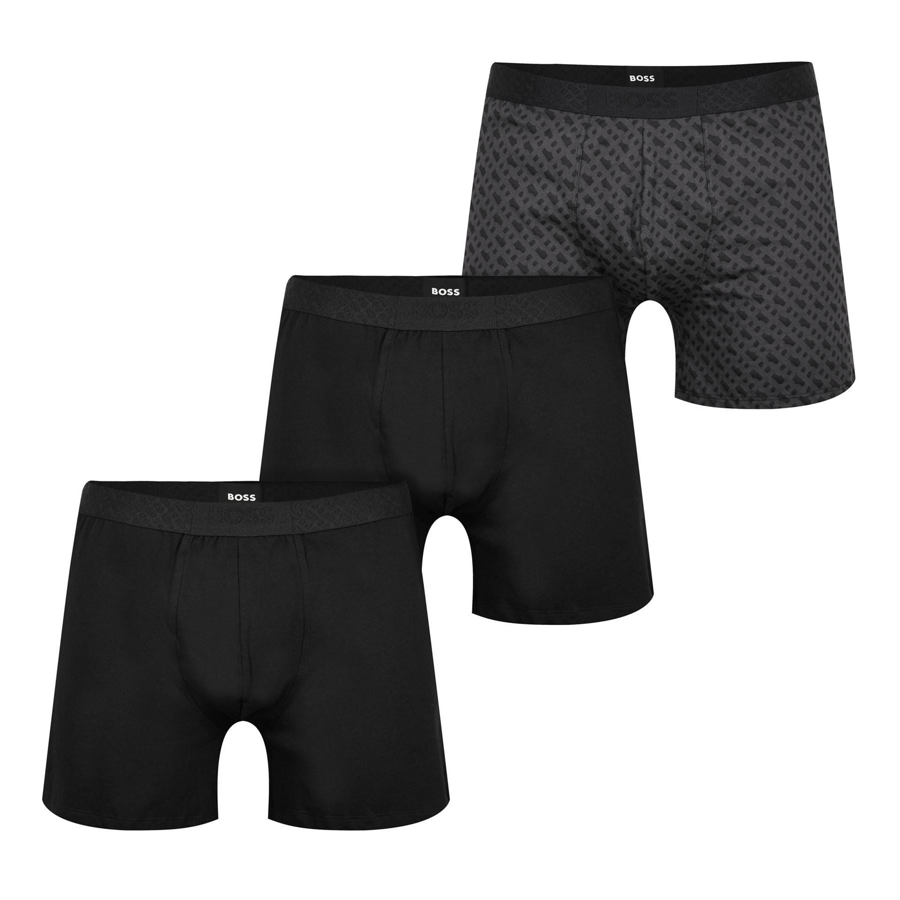 Boss Monogram 3 Pack Boxer Briefs