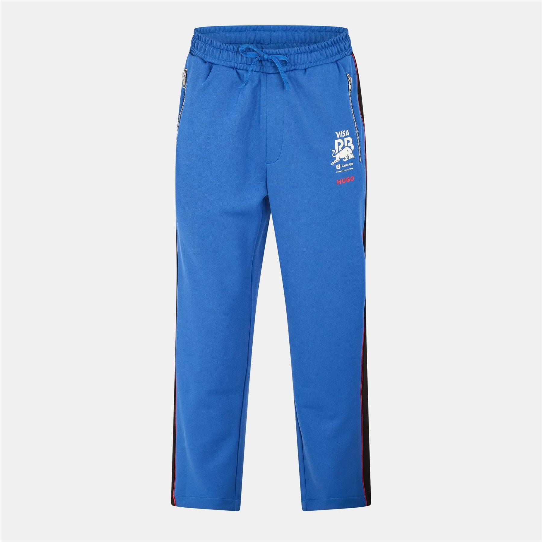 Hugo Zipped Pocket Logo Print Straight Track Pants