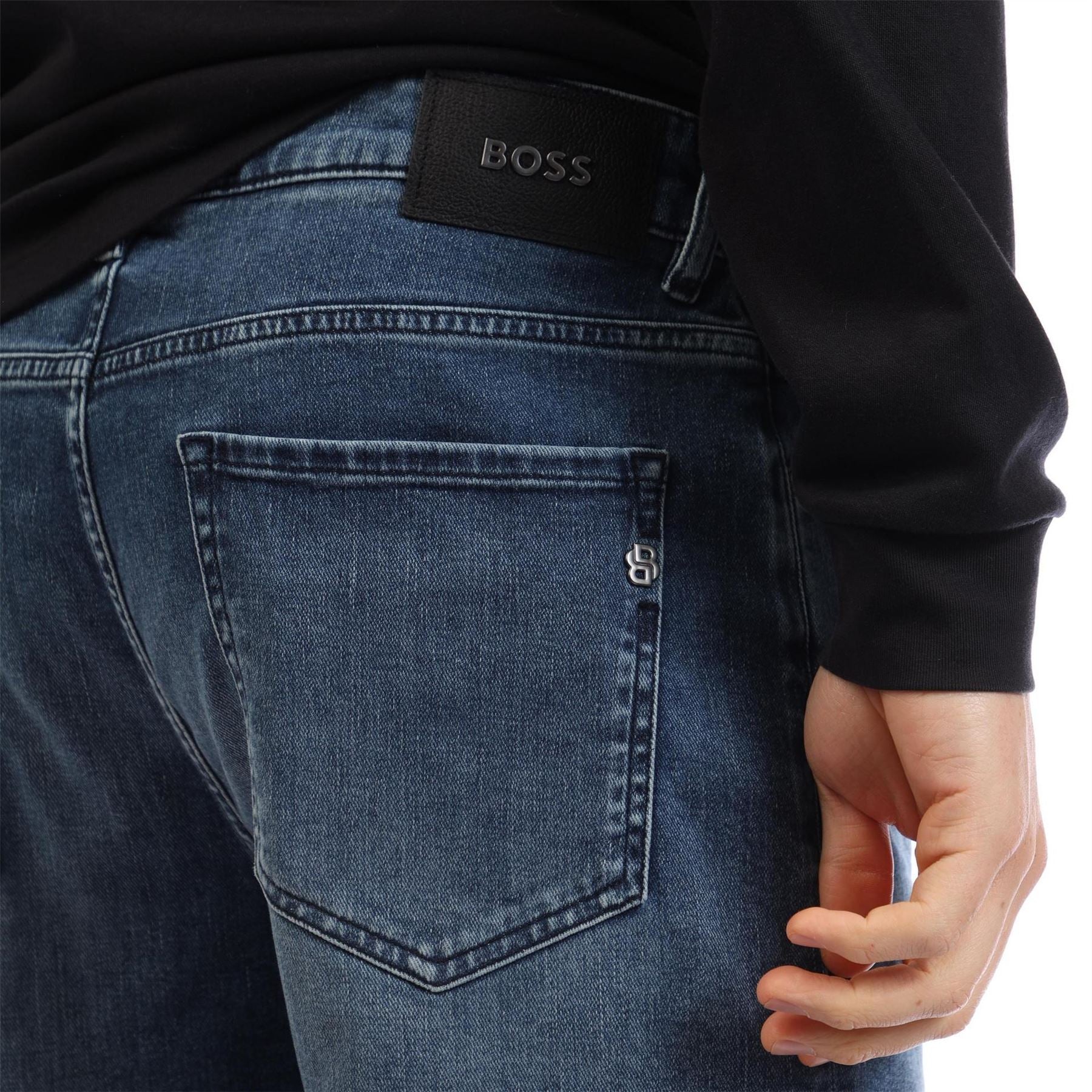 Boss Taber Mid Rise Slim Fit Jeans