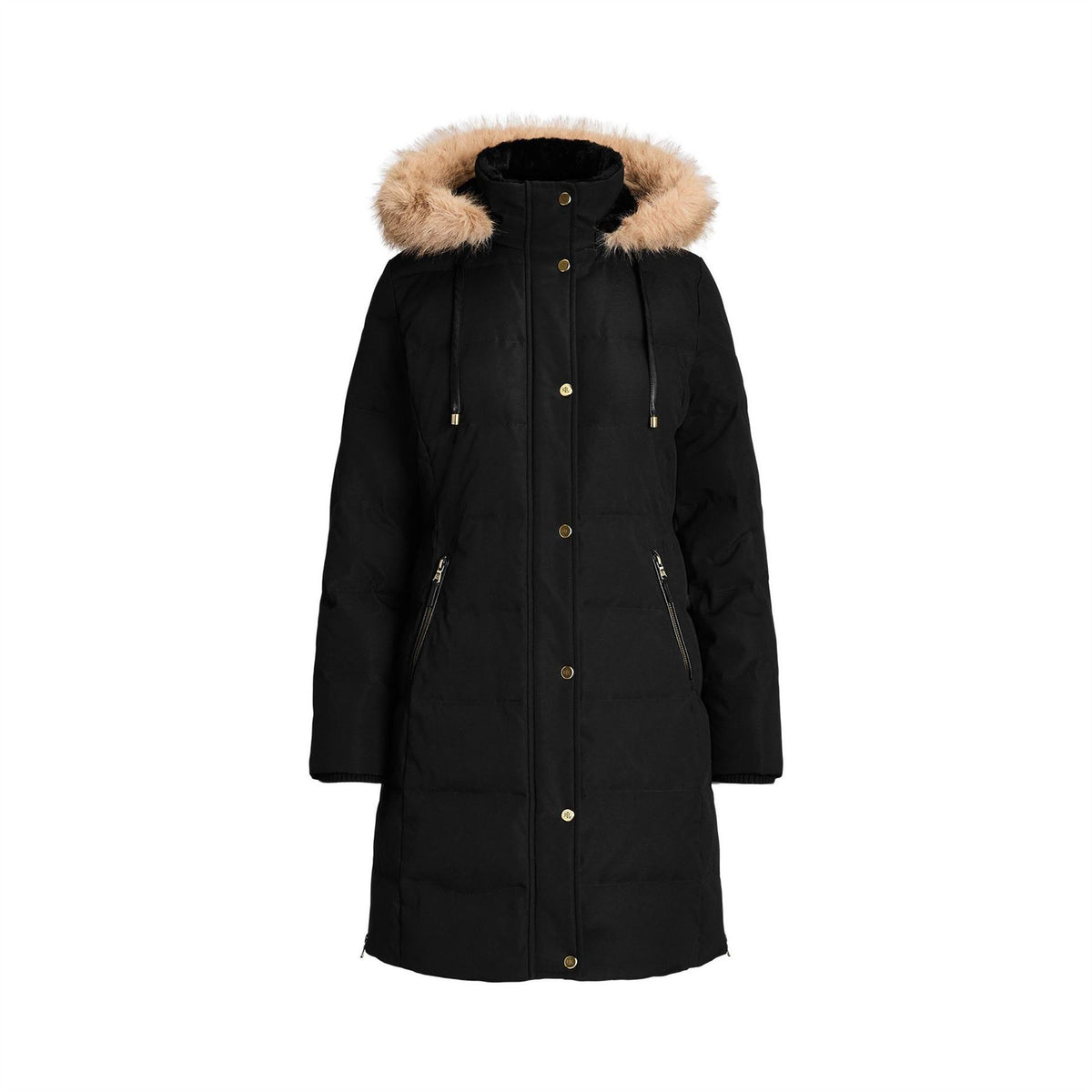 Lauren by Ralph Lauren Duck Down Detachable Hood Puffer Jacket