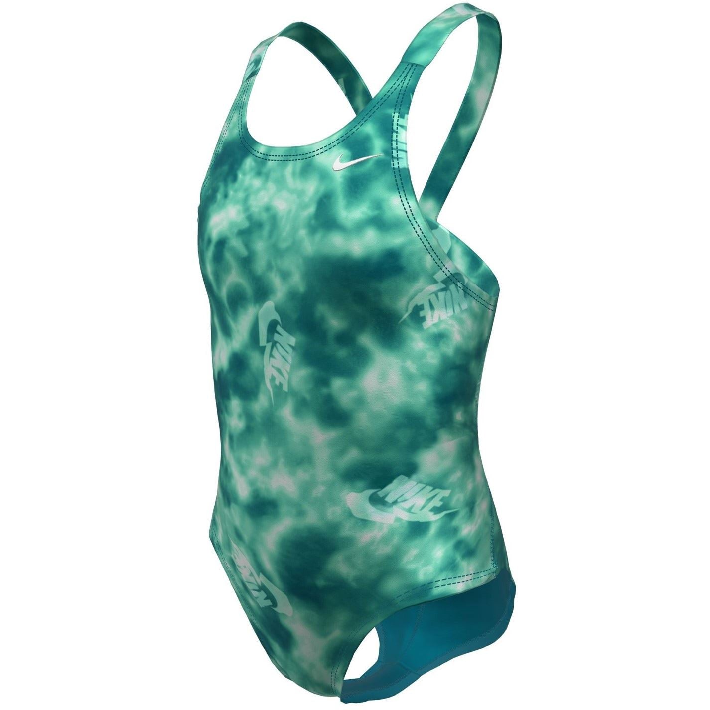 Nike Hydra Strong Fastback Abstract Patterned One-Piece Swimsuit