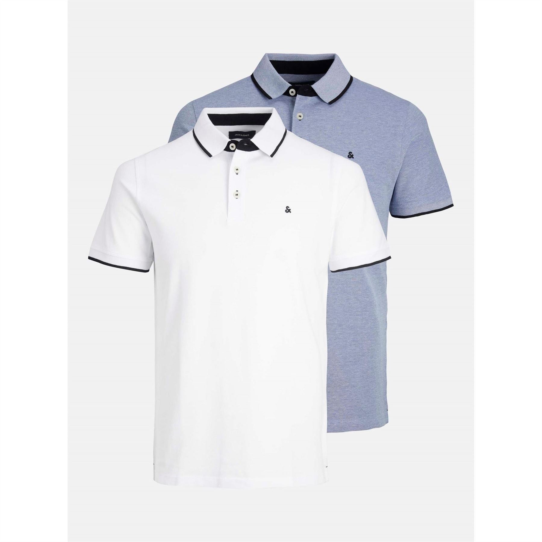 Jack and Jones Paulos Pack Short Sleeve Polo Shirt