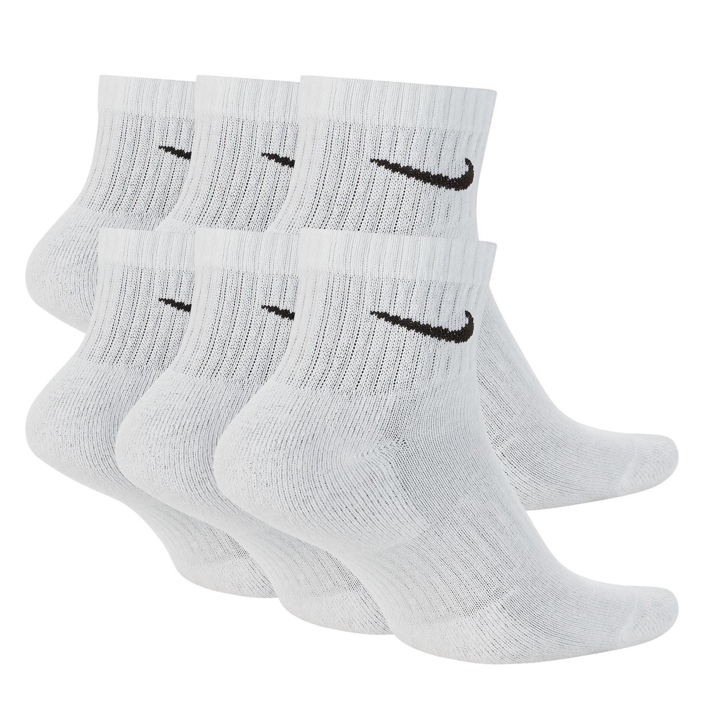 Nike 6 Pack Quarter Trainer Socks
