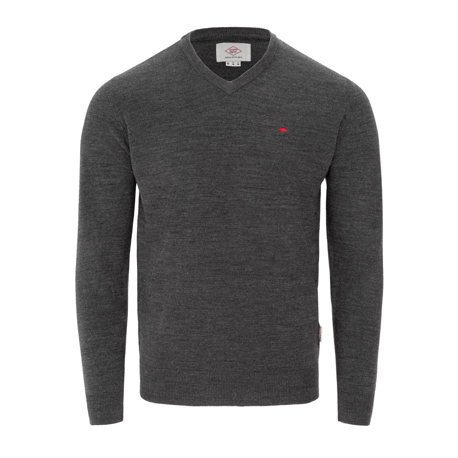 Lee Cooper Cooper Long Sleeve V Neck Jumper