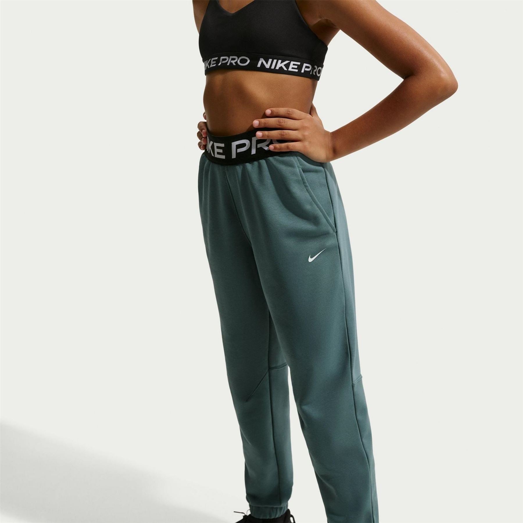 Nike Pro Dri Fit Jogging Bottoms Juniors