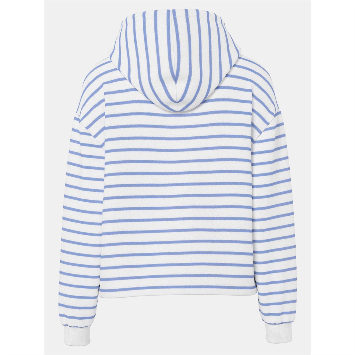 Pieces Hooded Striped Long Sleeve Sweatshirt with Drawstring