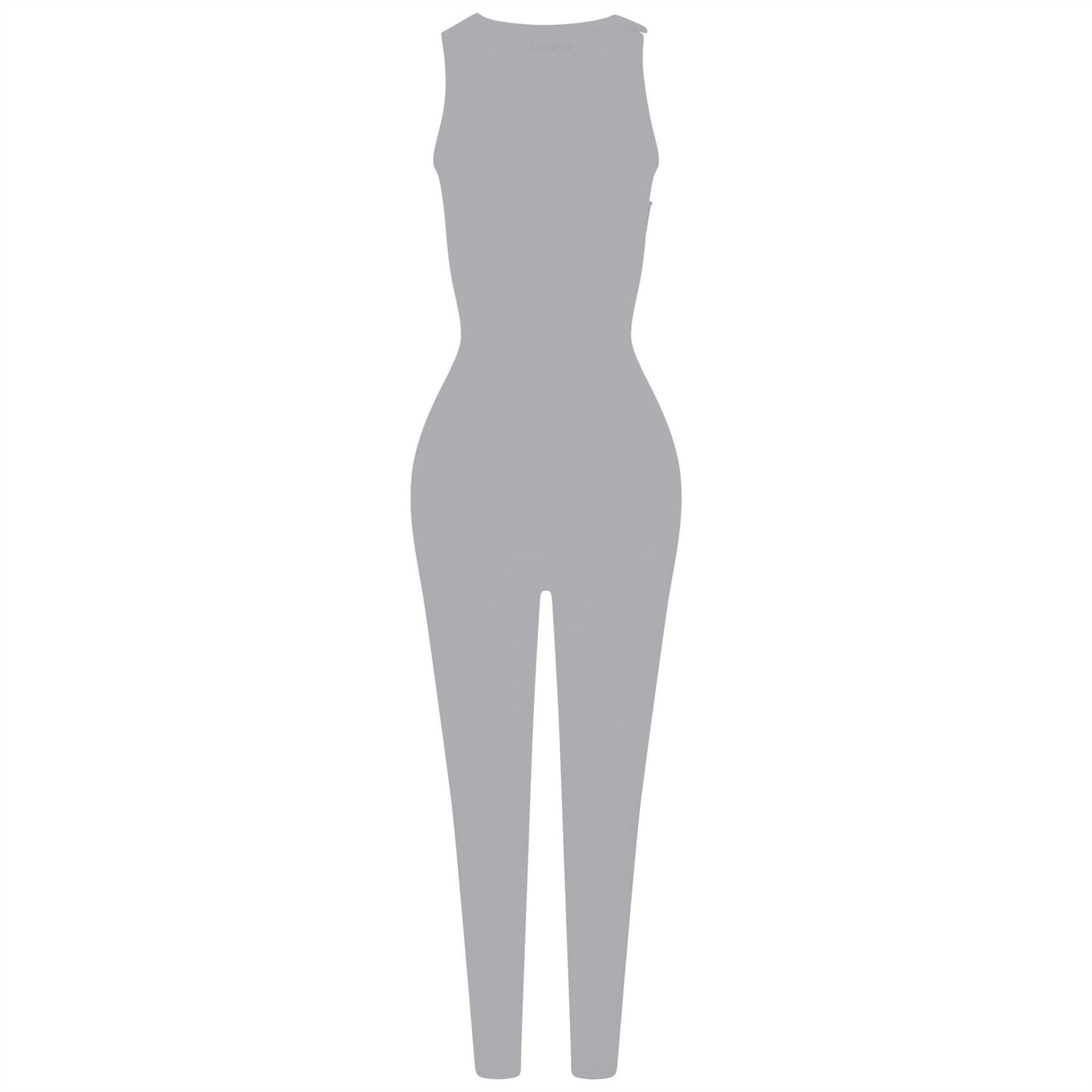 Honeyz High Neck Solid Patterned Sleeveless Jumpsuit